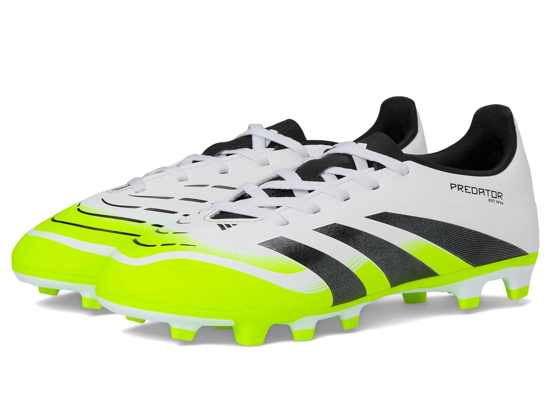 adidas Kids Club Predator Firm Ground/Multi Ground Cleats (Little Kid/Big Kid) — cor Branco