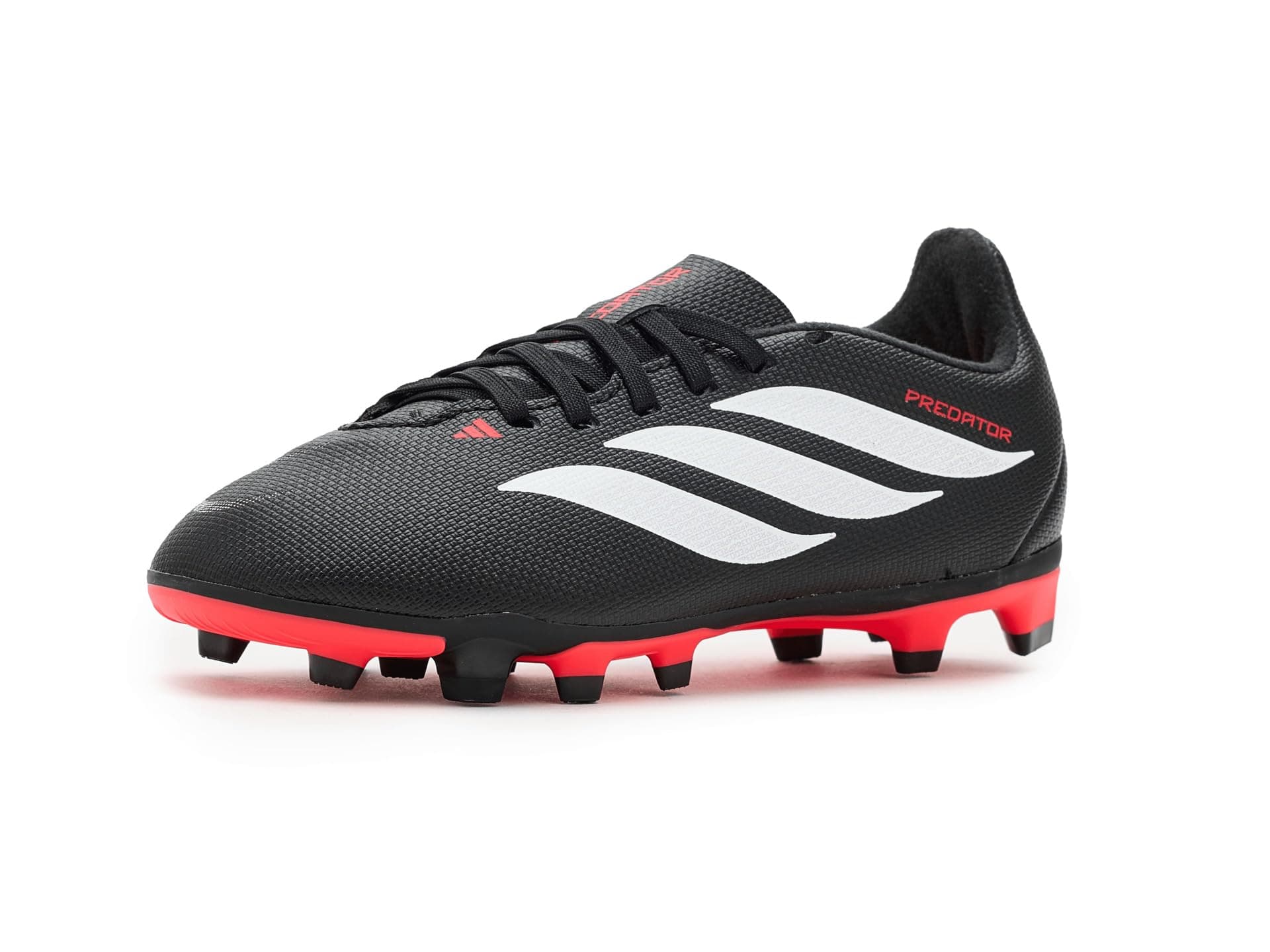 adidas Kids Club Predator Firm Ground/Multi Ground Cleats (Little Kid/Big Kid) — cor Preto