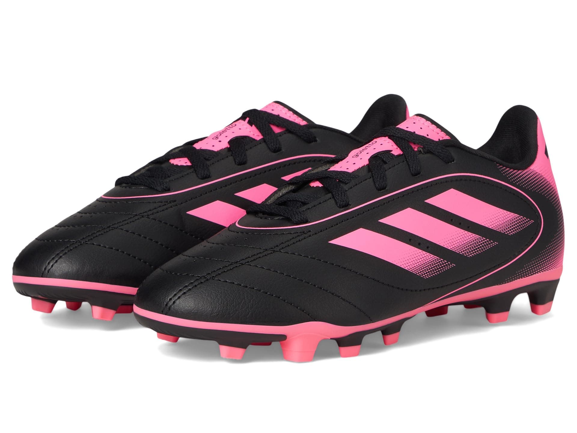adidas Kids Goletto Ix Firm Ground/Multi Ground Soccer Cleats (Toddler/Little Kid/Big Kid) — cor Preto
