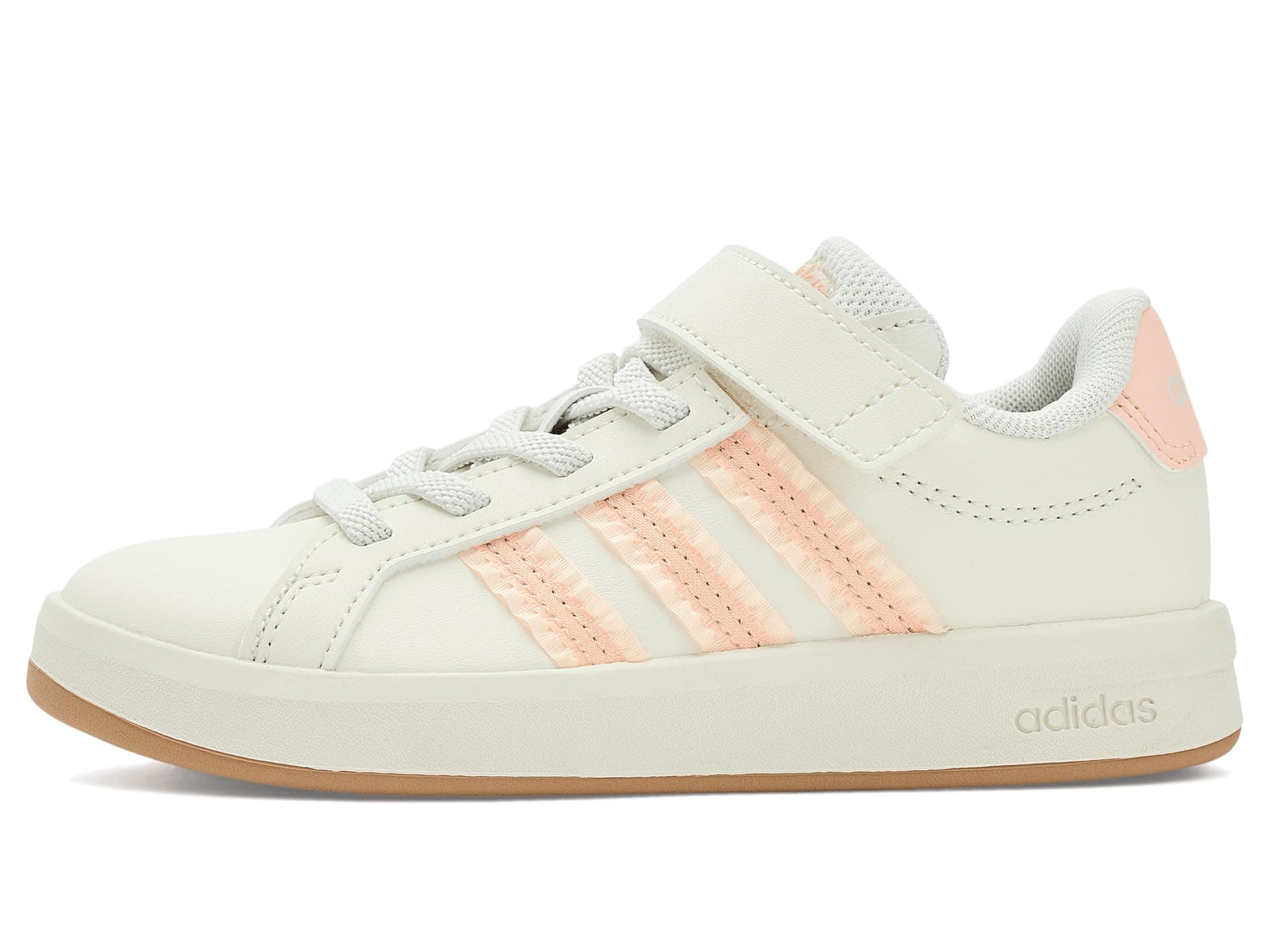 adidas Kids Grand Court 3.0 Elastic Lace Shoes (Little Kid) — vista 1