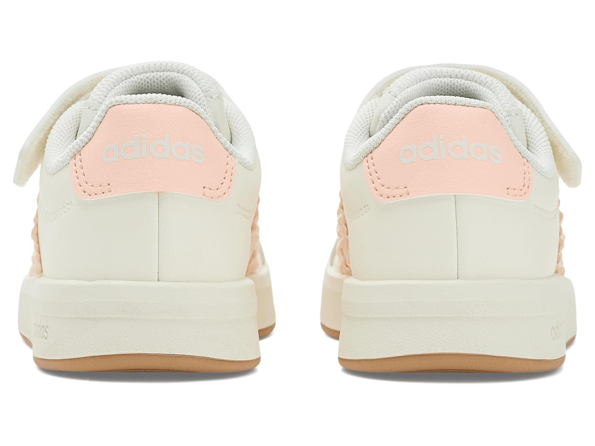 adidas Kids Grand Court 3.0 Elastic Lace Shoes (Little Kid) — vista 2
