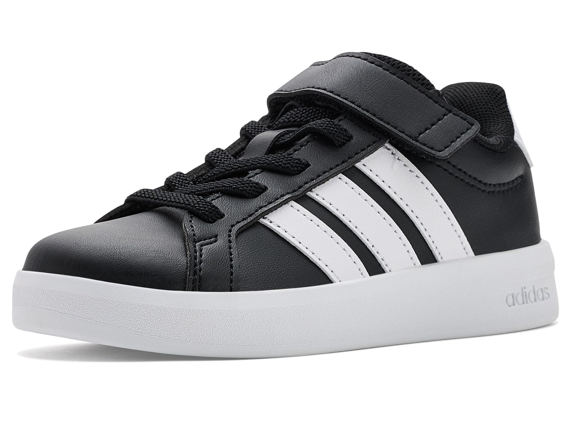 adidas Kids Grand Court 3.0 Shoes (Little Kid) — cor Preto