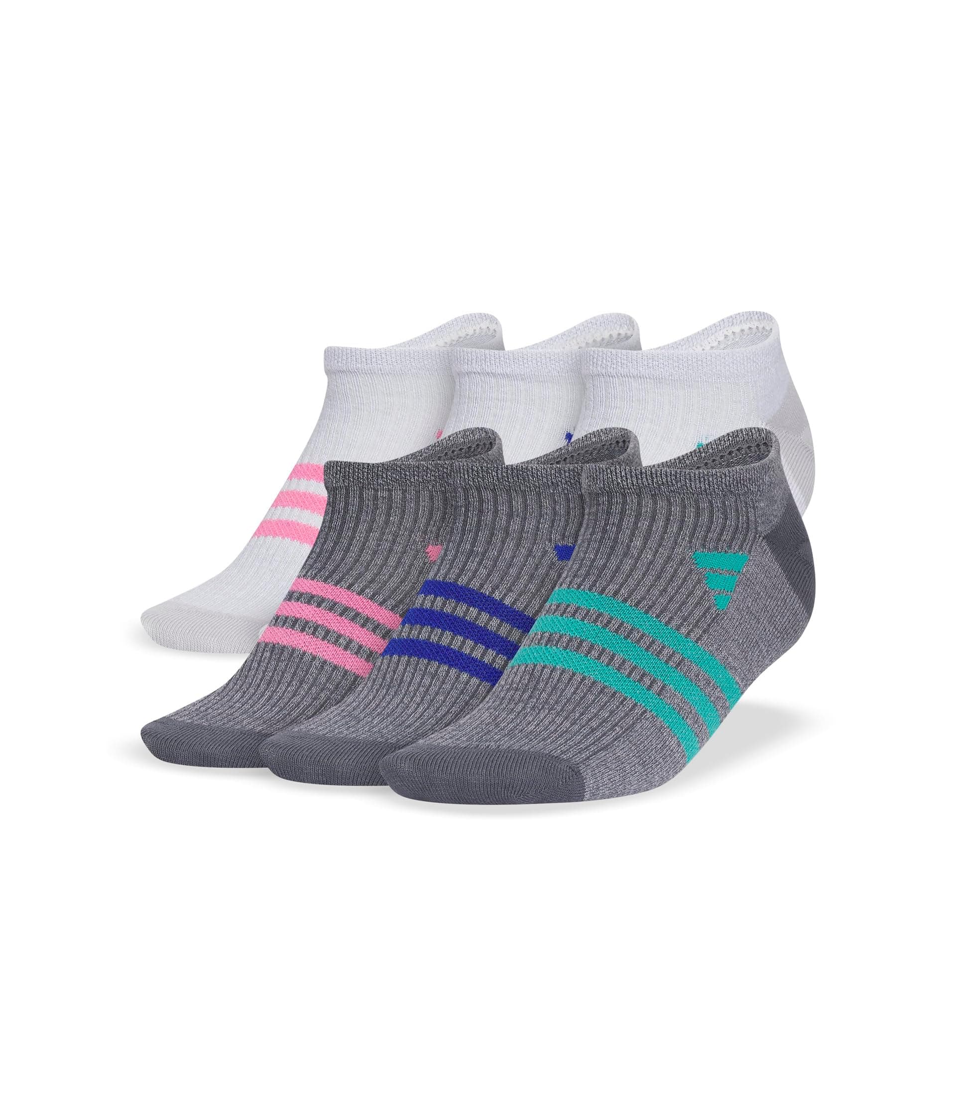adidas Kids Superlite 3.0 6-Pack No Show Socks (Little Kid/Big Kid) — vista principal
