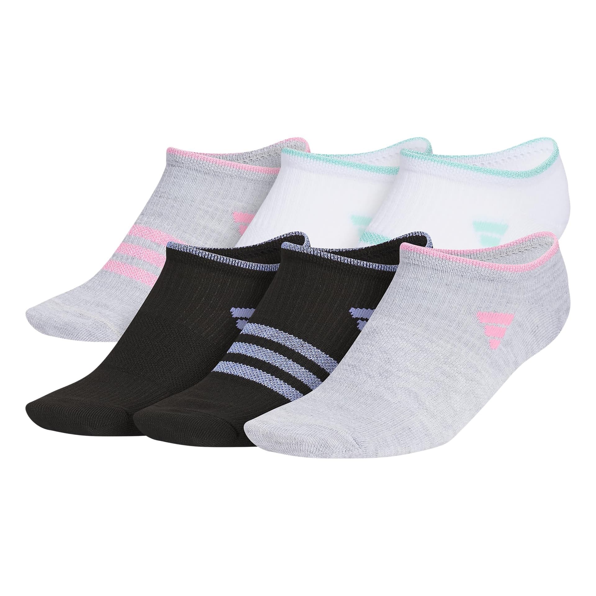 adidas Kids Superlite 3.0 6-Pack No Show (Toddler/Little Kid/Big Kid/Adult) — vista principal