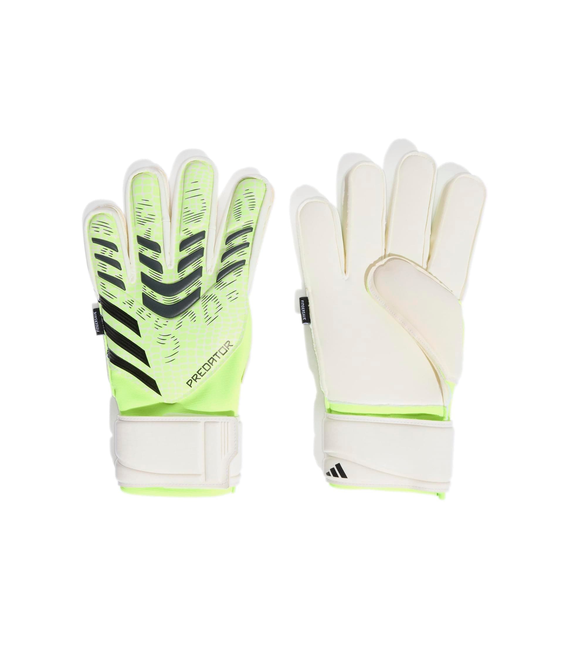 adidas Predator Match Fingersave Goalie Gloves — cor Branco