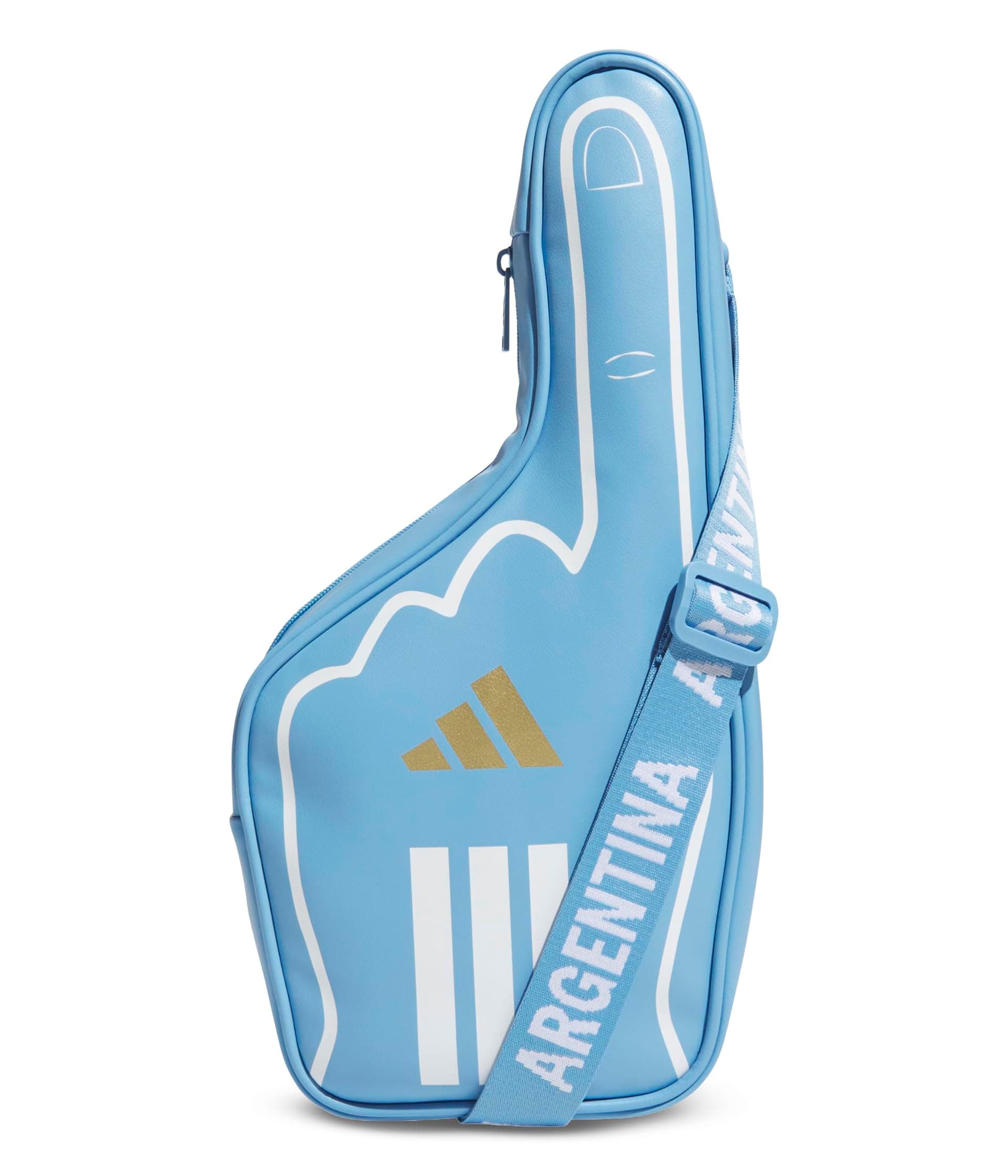 adidas Soccer Fan Finger Crossbody — cor Prata