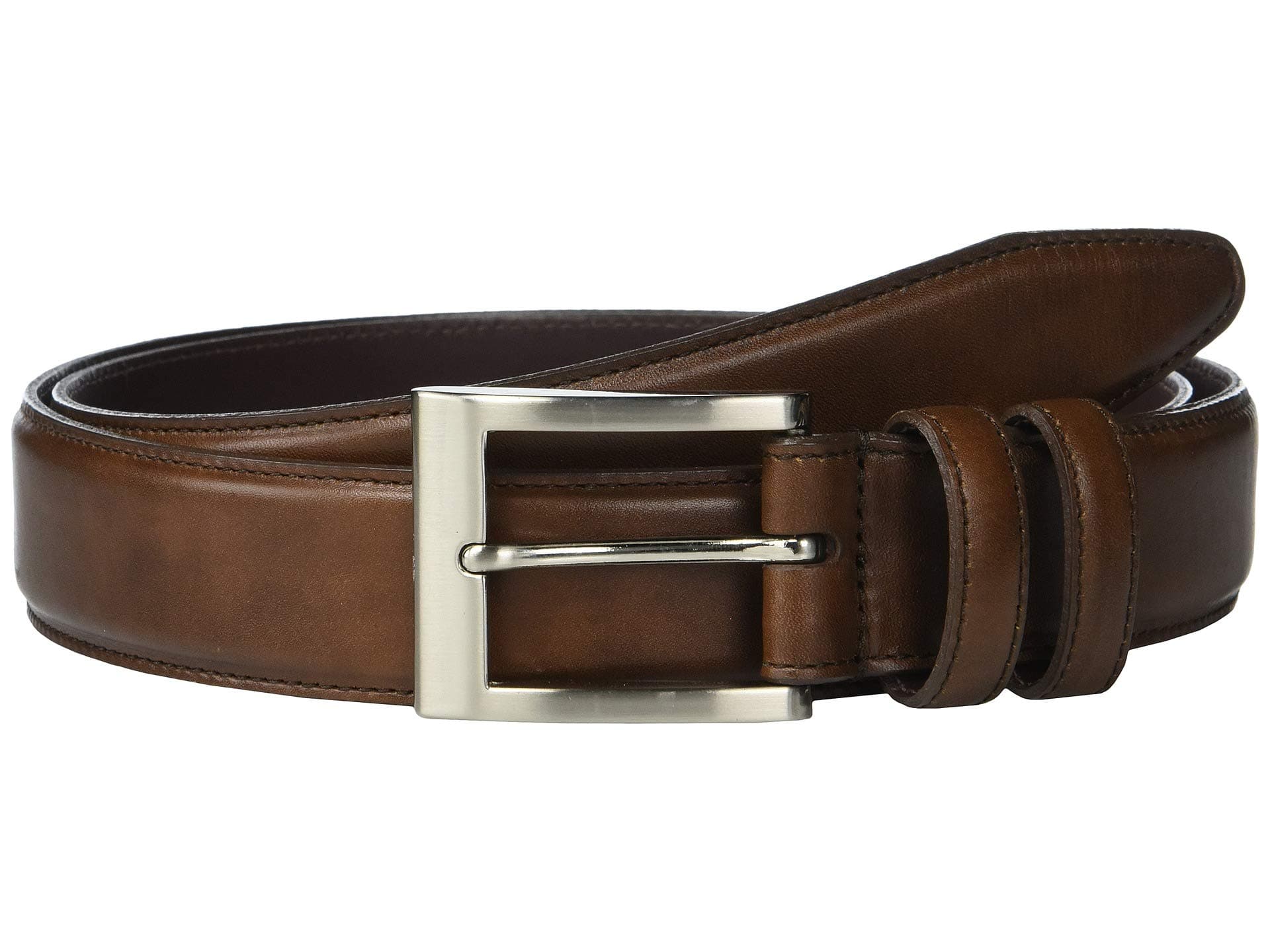 Allen Edmonds Wide Basic Dress Belt — cor Marrom
