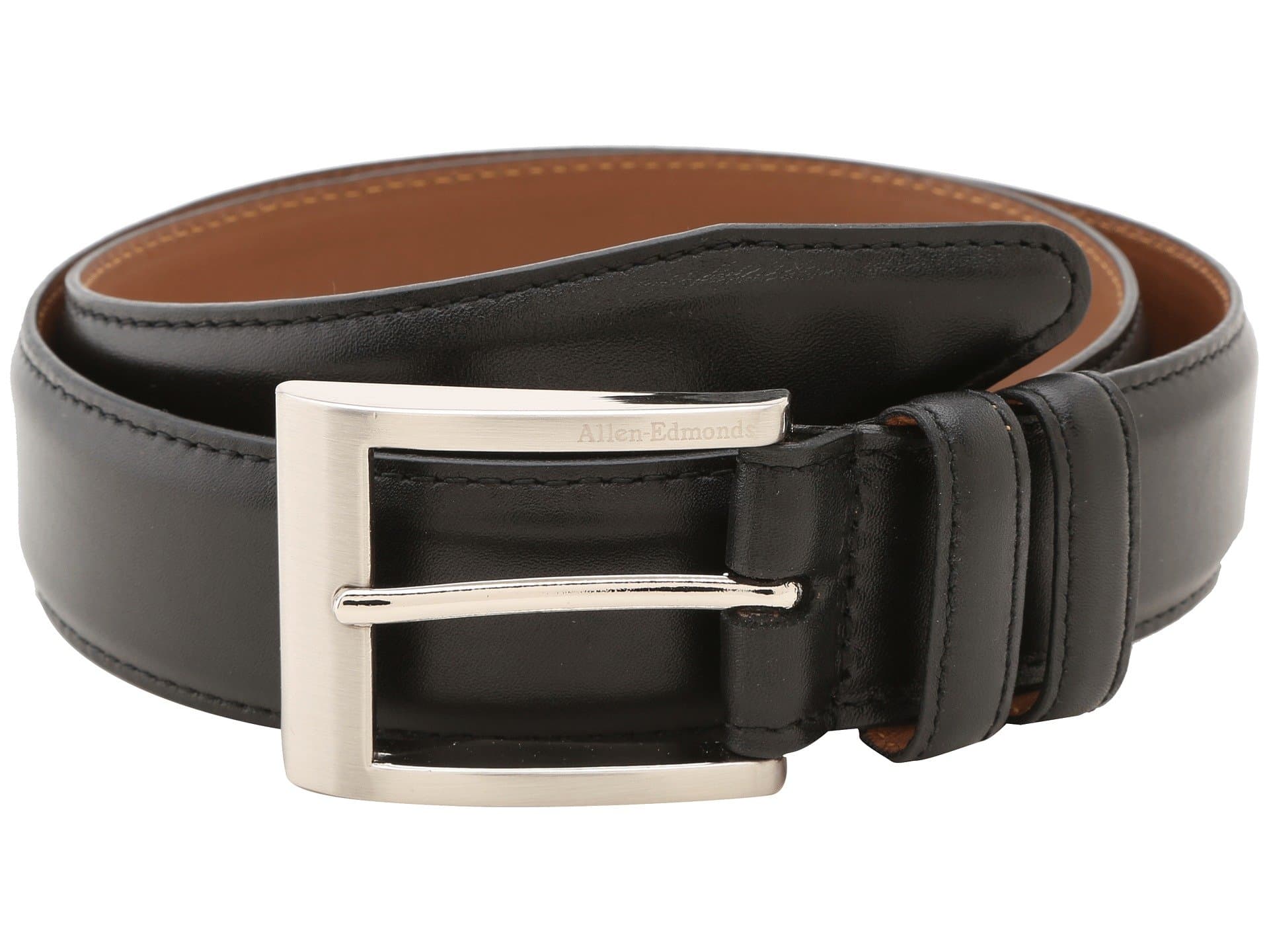 Allen Edmonds Wide Basic Dress Belt — cor Preto