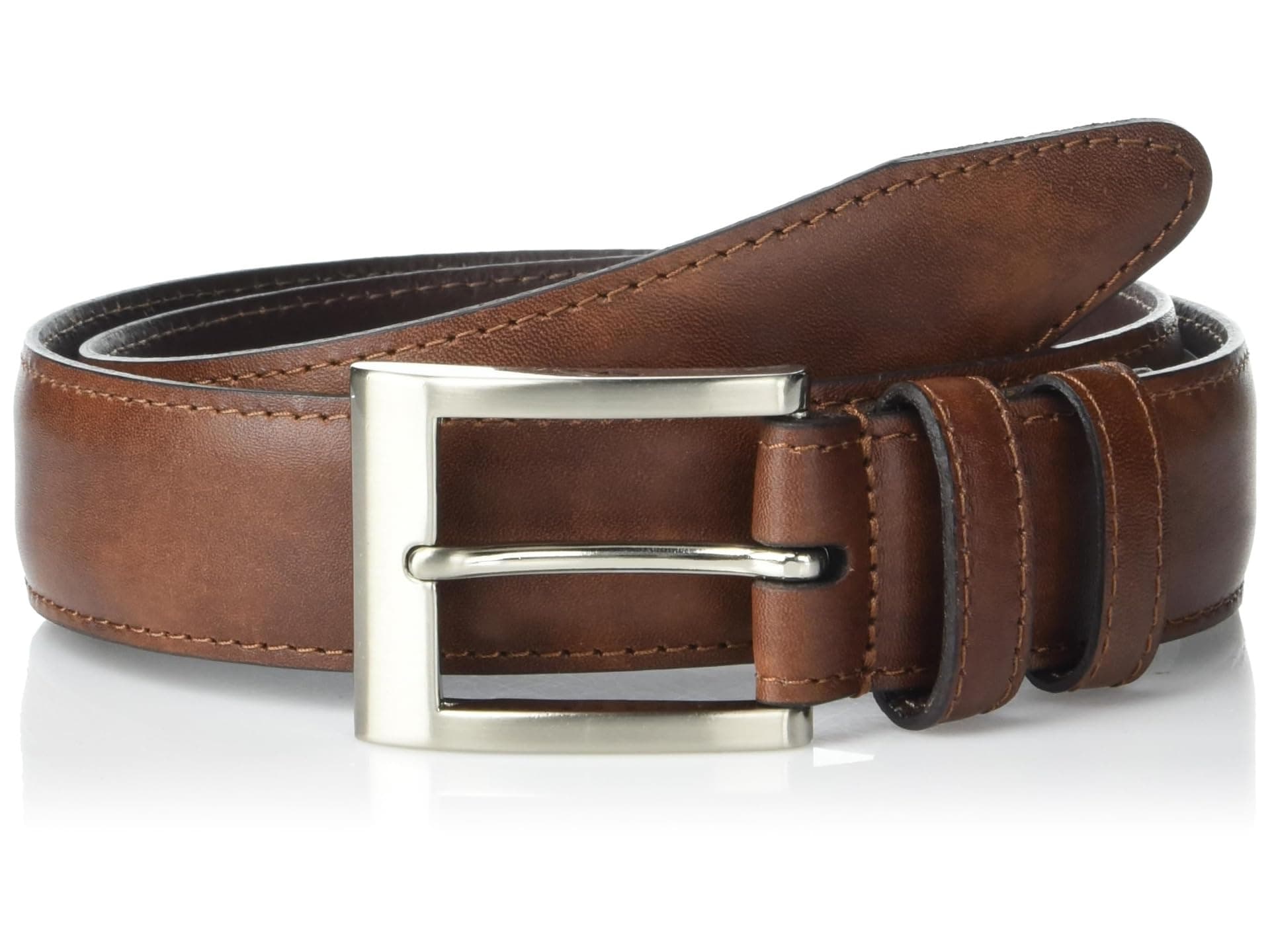 Allen Edmonds Wide Basic Dress Belt — cor Vermelho