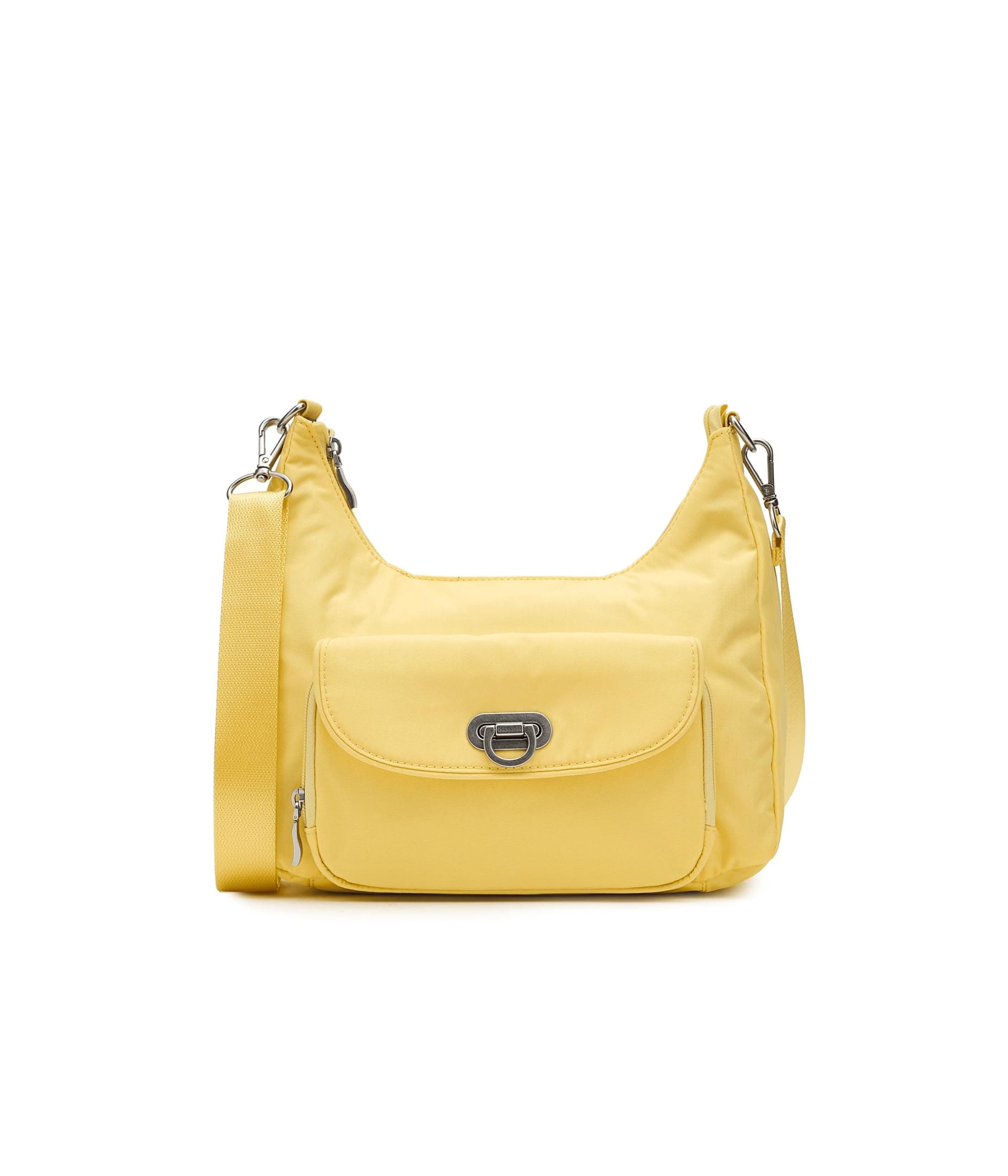 Baggallini Coastal Flip Lock Half Moon Bag — cor Amarelo