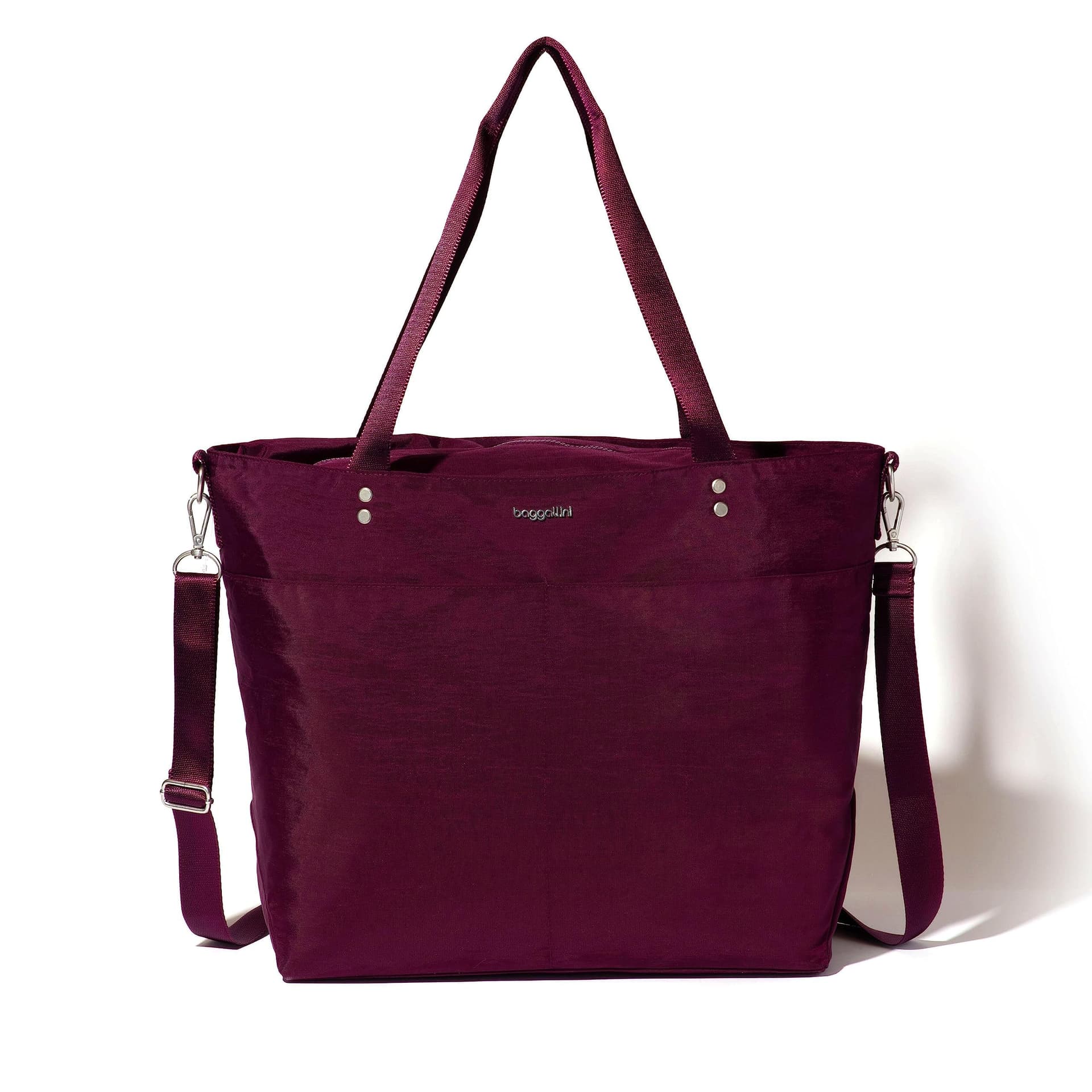 Baggallini Large Carryall Tote — cor Vinho
