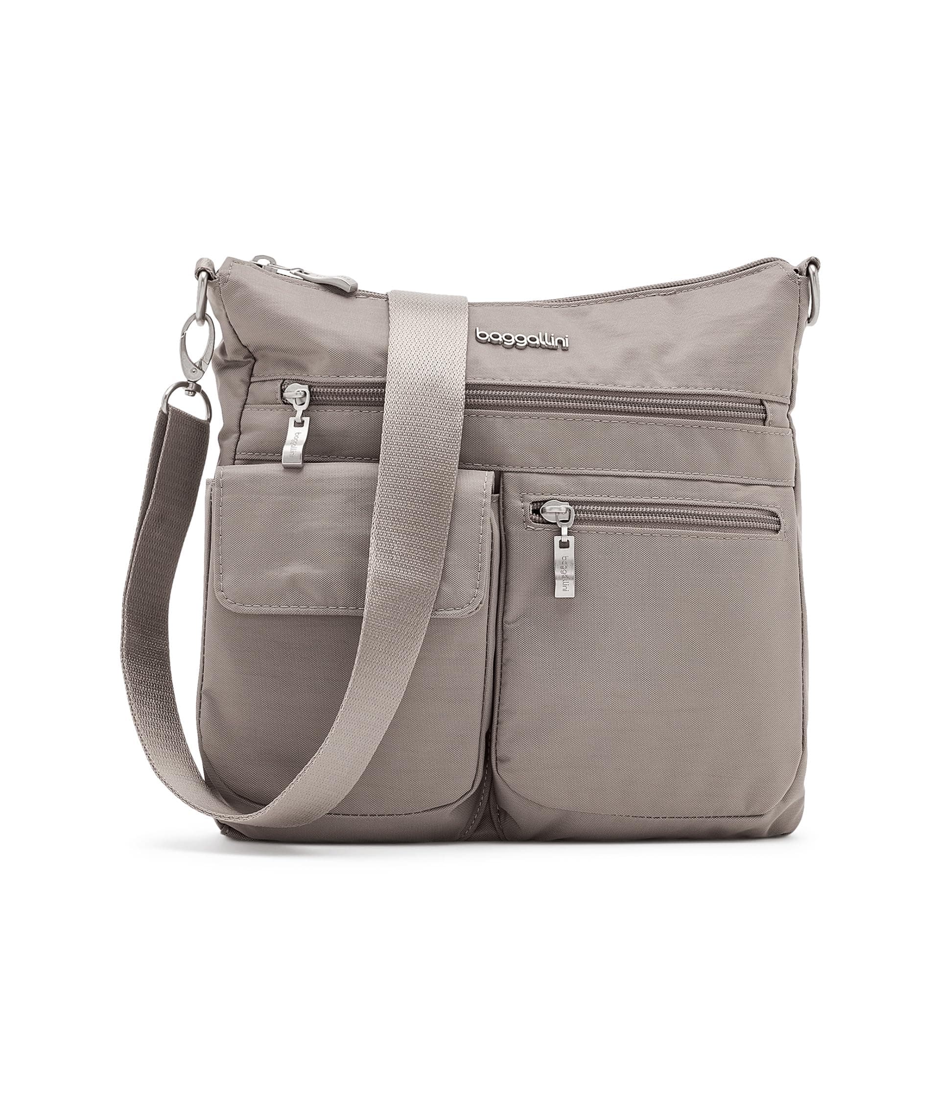 Baggallini Modern Everywhere Slim Crossbody — cor Cinza