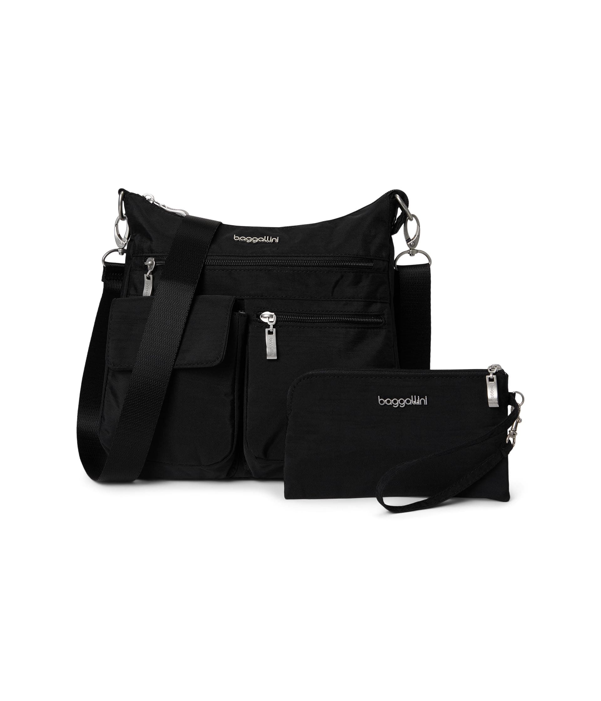 Baggallini Modern Everywhere Slim Crossbody — cor Preto