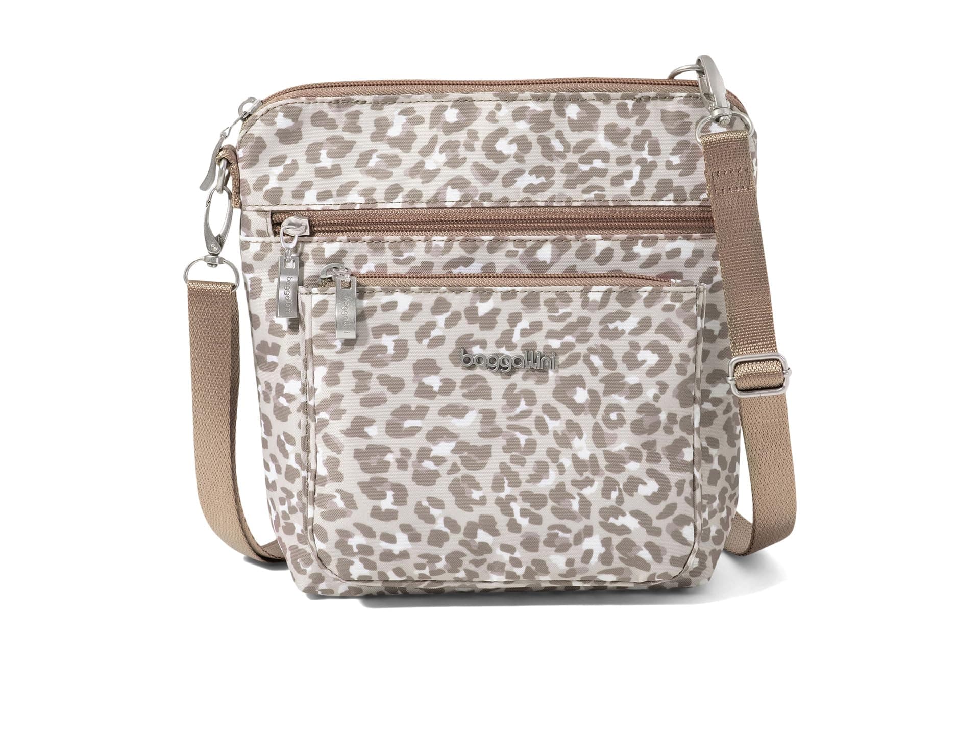 Baggallini Modern Pocket Crossbody — cor Prata