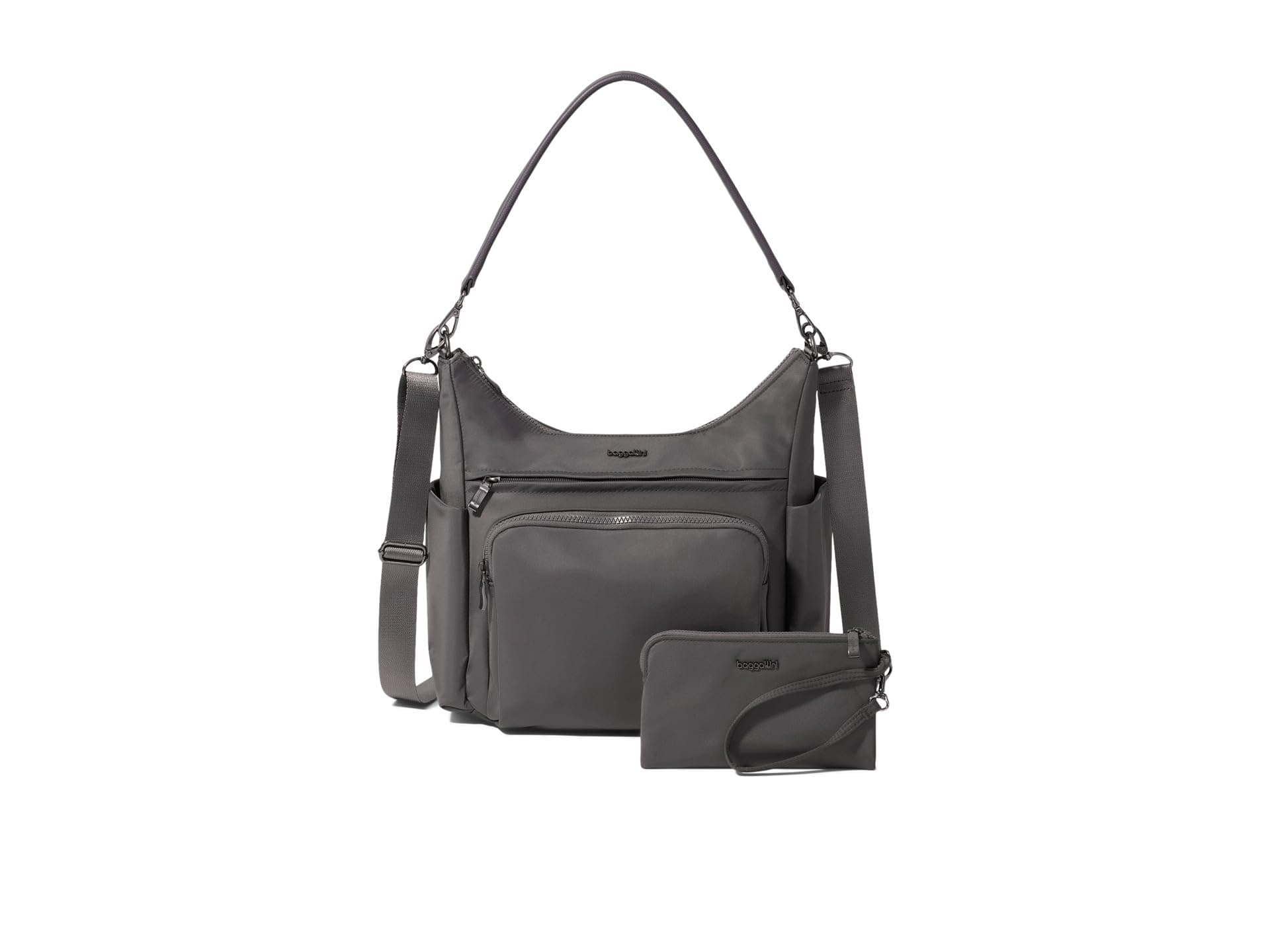 Baggallini Nolita Convertible Hobo — cor Cinza