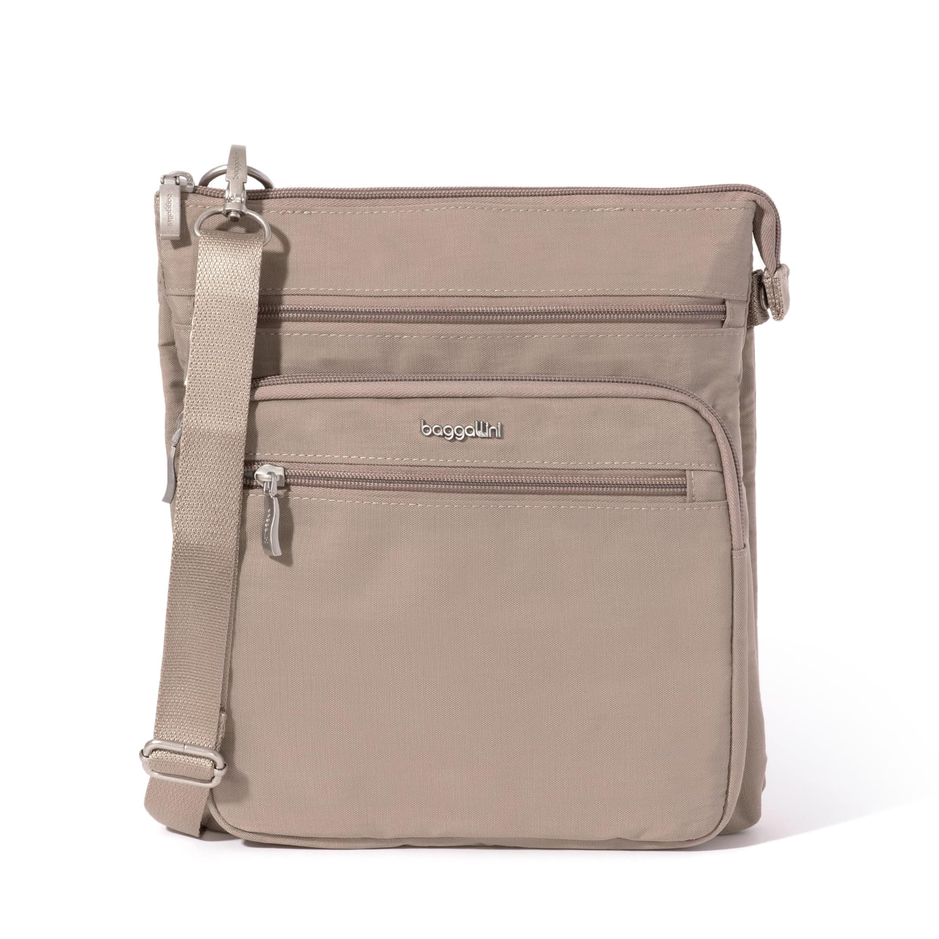 Baggallini Out and About Crossbody — cor Cinza