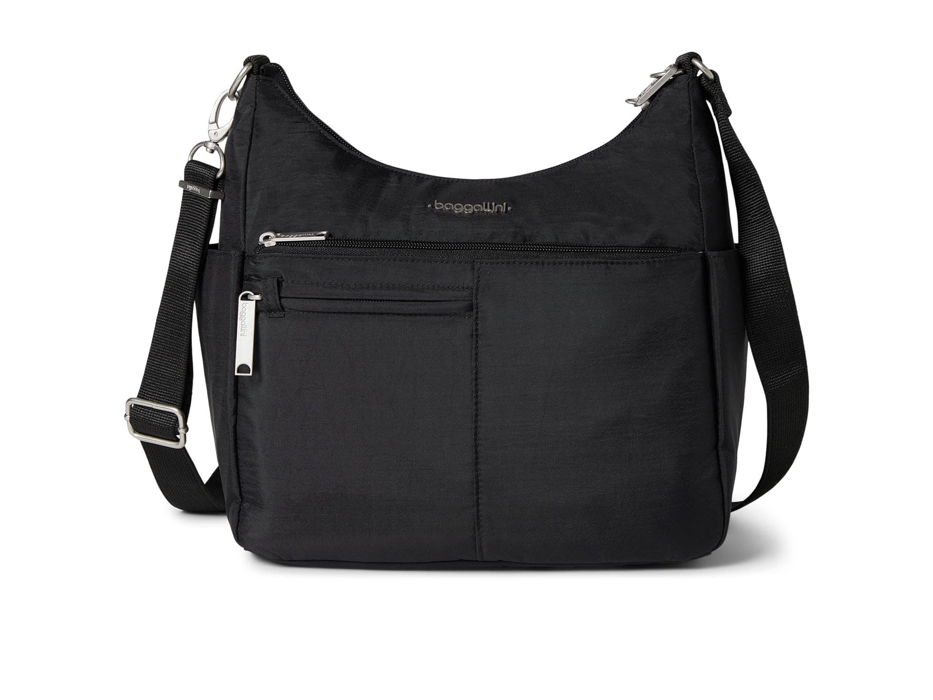 Baggallini Securtex Anti-Theft Free Time Crossbody — cor Preto