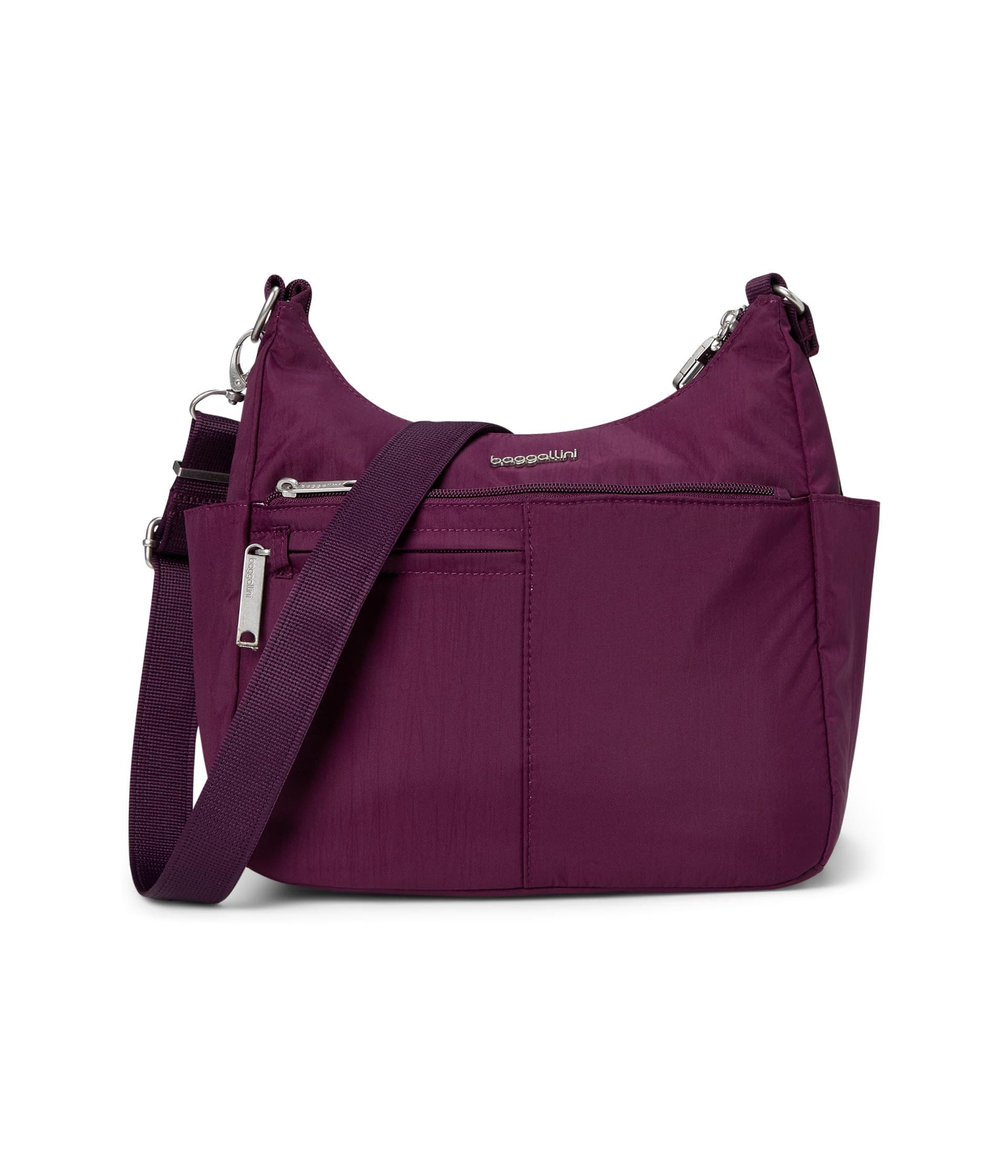 Baggallini Securtex Anti-Theft Free Time Crossbody — cor Vinho