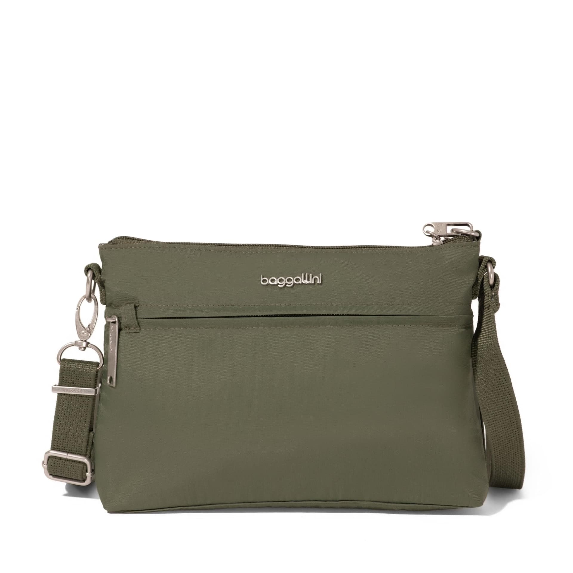 Baggallini Securtex Anti-Theft Memento Crossbody — cor Chumbo