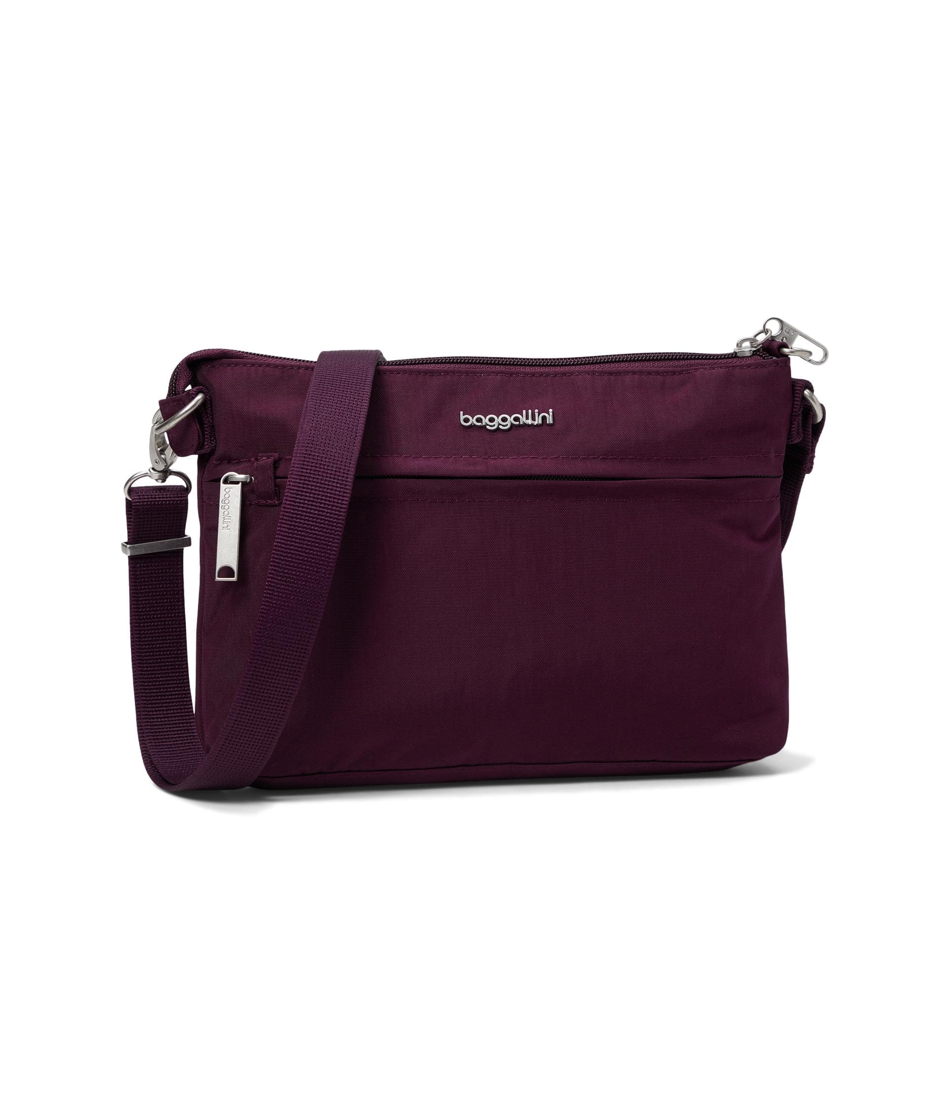 Baggallini Securtex Anti-Theft Memento Crossbody — cor Vinho