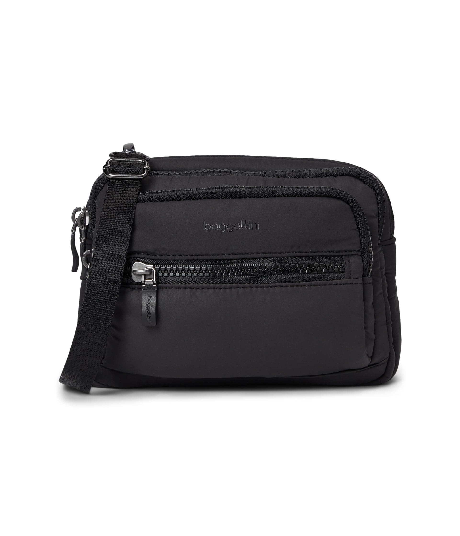 Baggallini Triple Zip Bagg — cor Preto