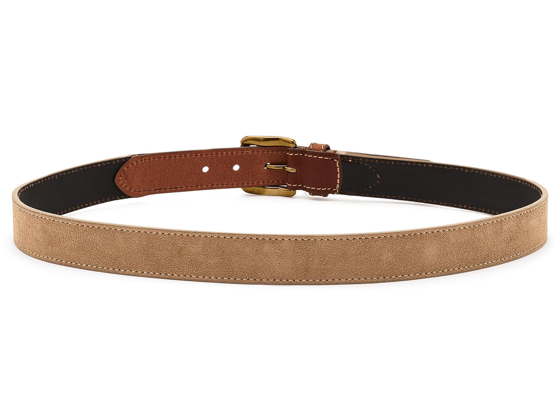 Boconi Bags and Leather Roger 2 Tone Italian Suede with Wax Pull Up Genuine Leather Belt — vista 1