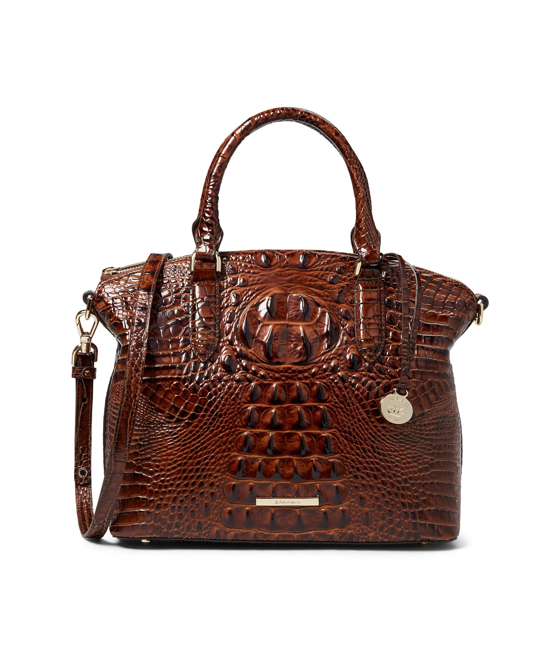 Brahmin Duxbury Satchel — cor Marrom