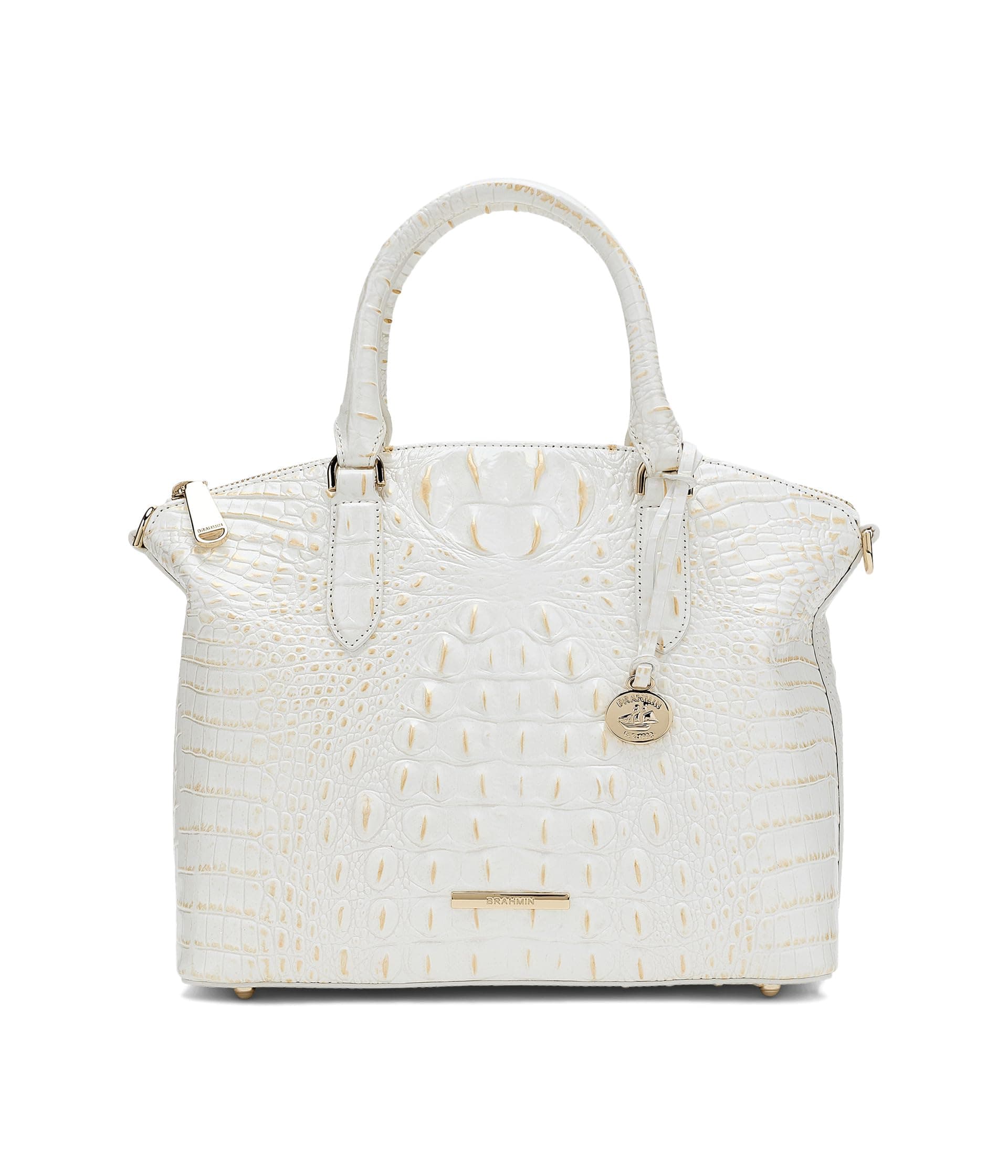 Brahmin Duxbury Satchel — cor Off-white