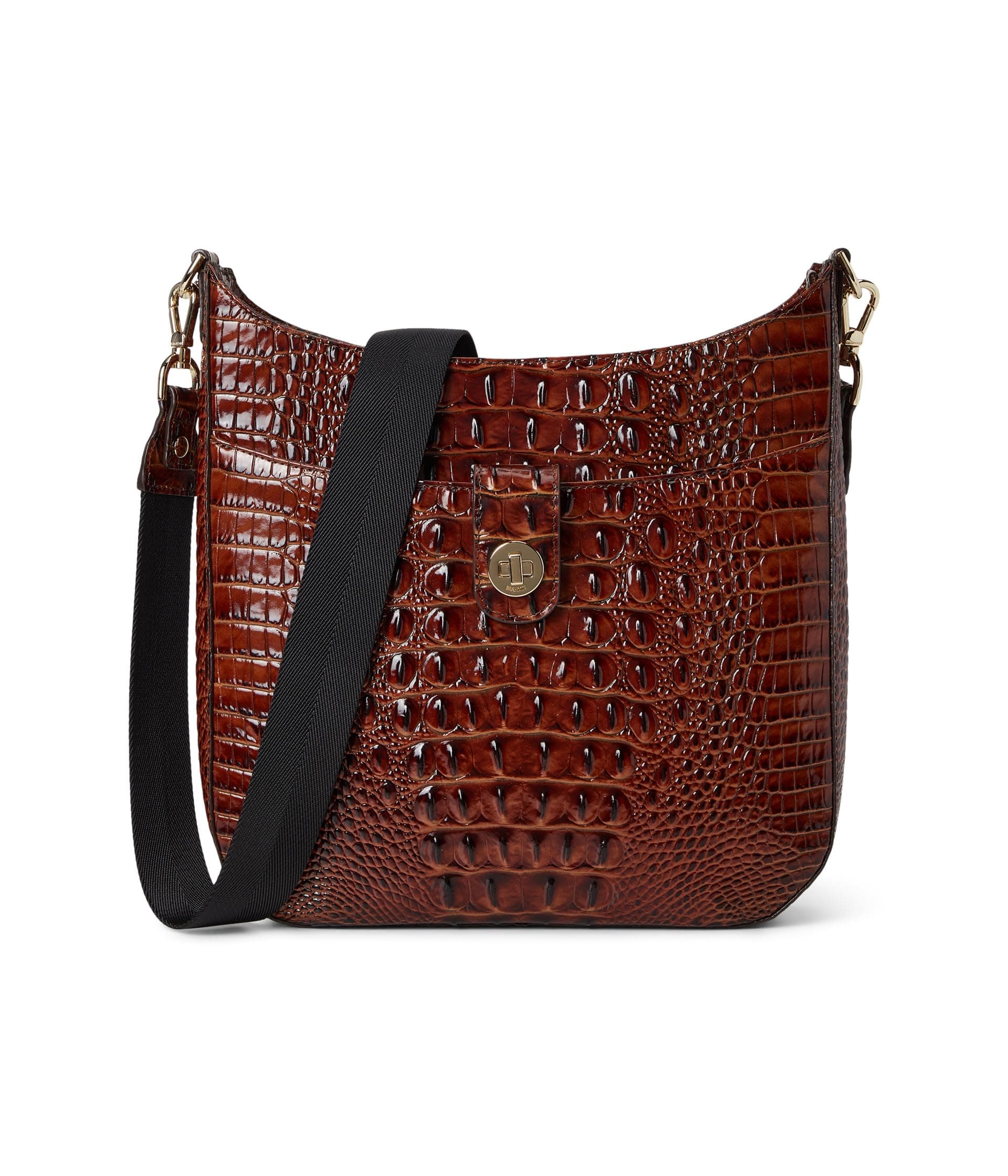Brahmin Melbourne Leia Crossbody — cor Marrom