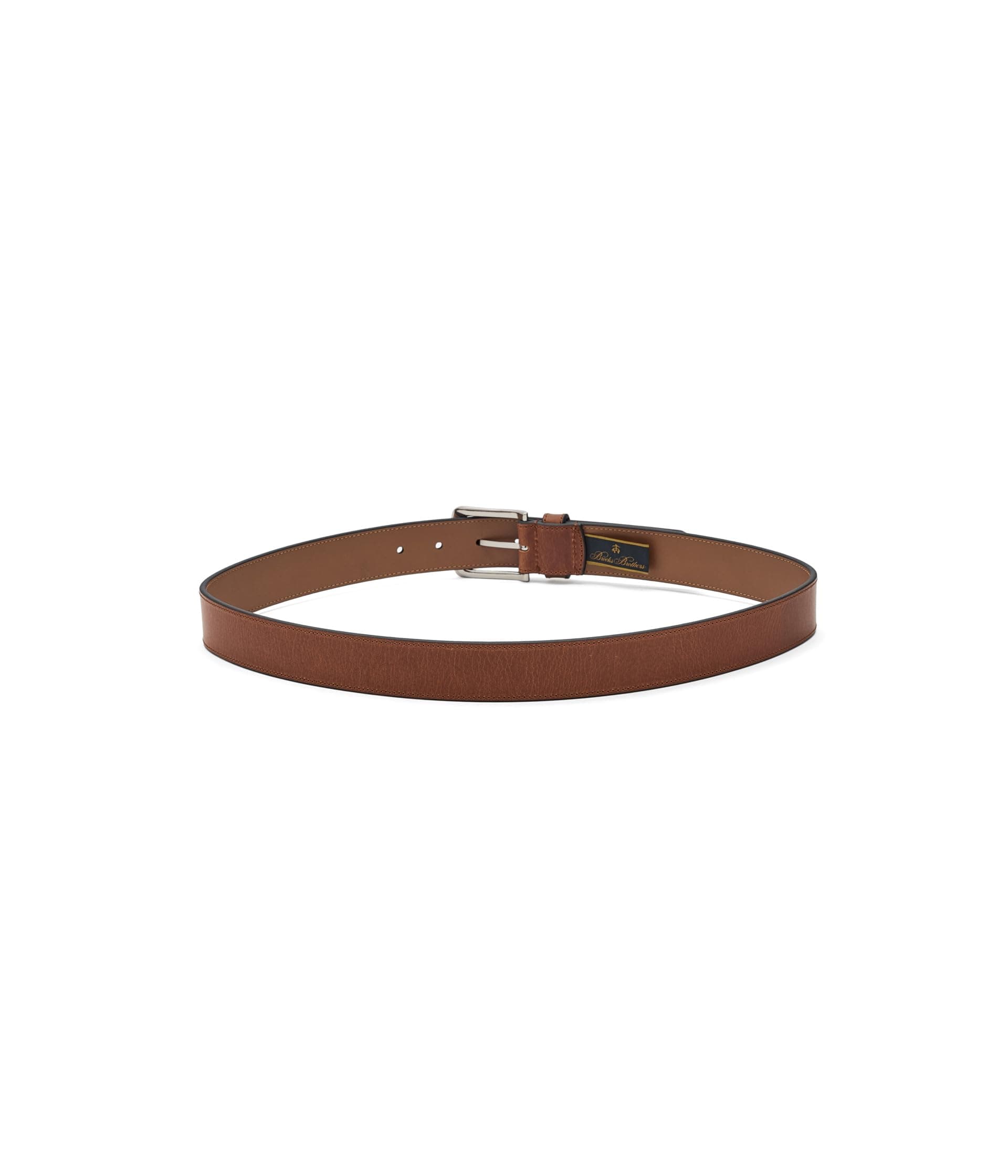 Brooks Brothers Natural Wax Pull Up Leather Belt — vista 1