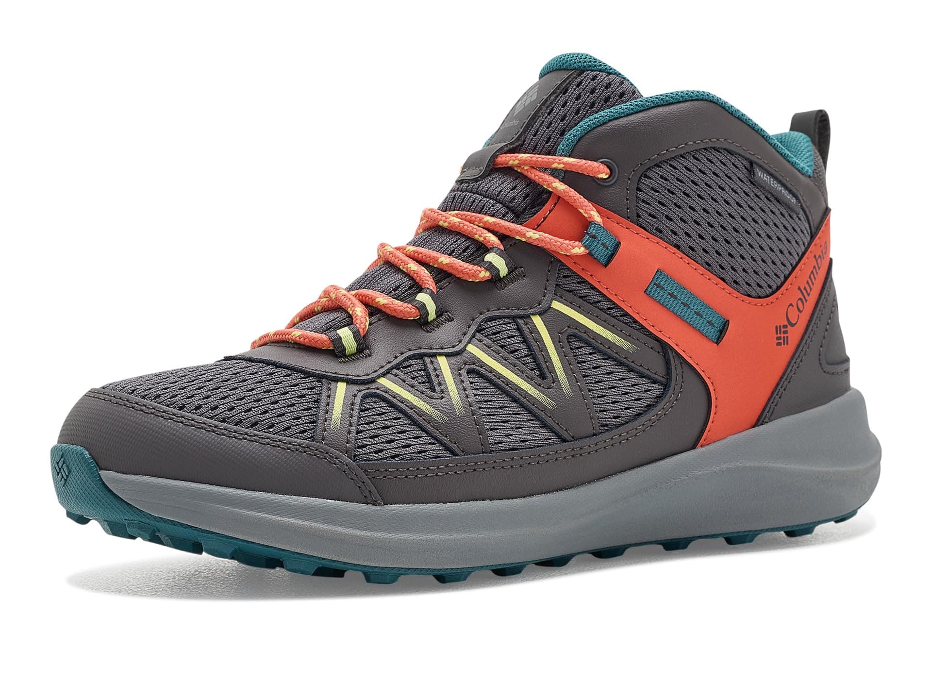 Columbia Kids Peakfreak Rush Mid Waterproof (Little Kid/Big Kid) — cor Cinza