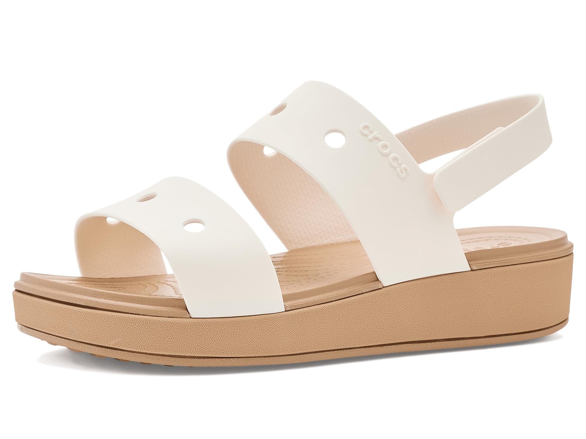 Crocs Kids Brooklyn Sandals (Little Kid/Big Kid) — cor Bege