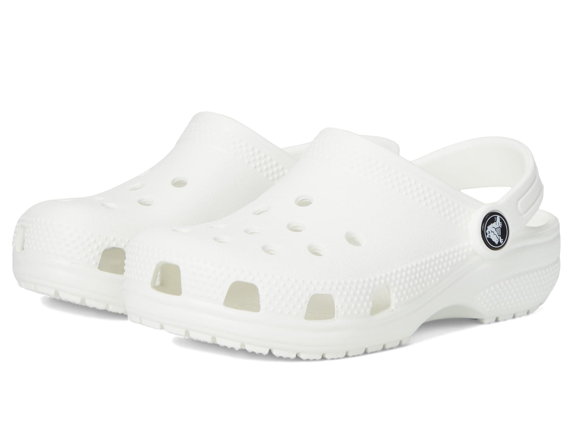 Crocs Kids Classic Clogs (Little Kid/Big Kid) — cor Branco