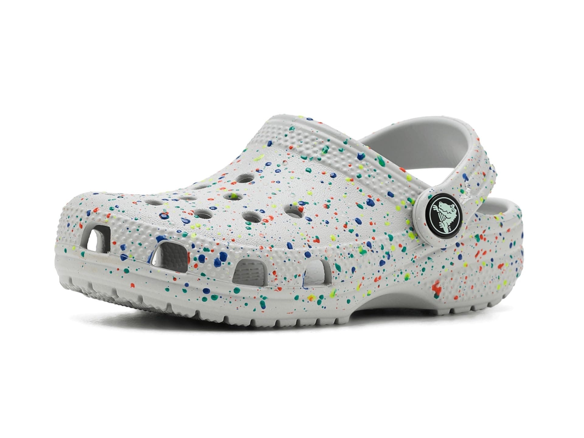 Crocs Kids Classic Marbled Tie-Dye Clogs (Toddler) — cor Prata
