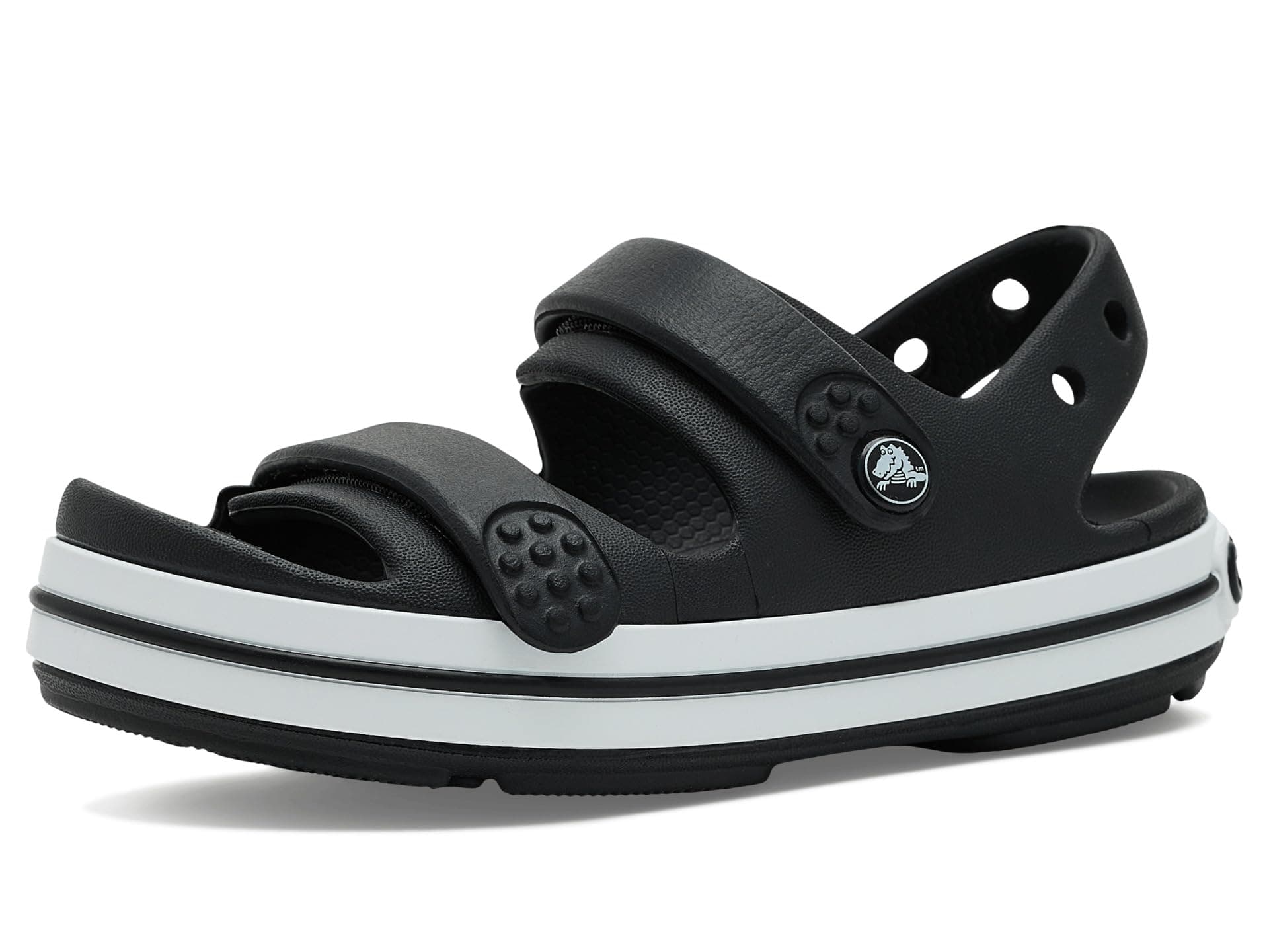 Crocs Kids Crocband Cruiser Sandal (Toddler) — cor Preto