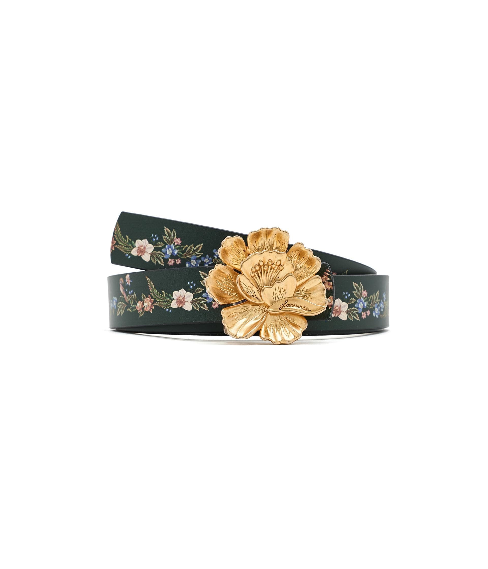 FARM Rio Classic Leather Belt — cor Branco