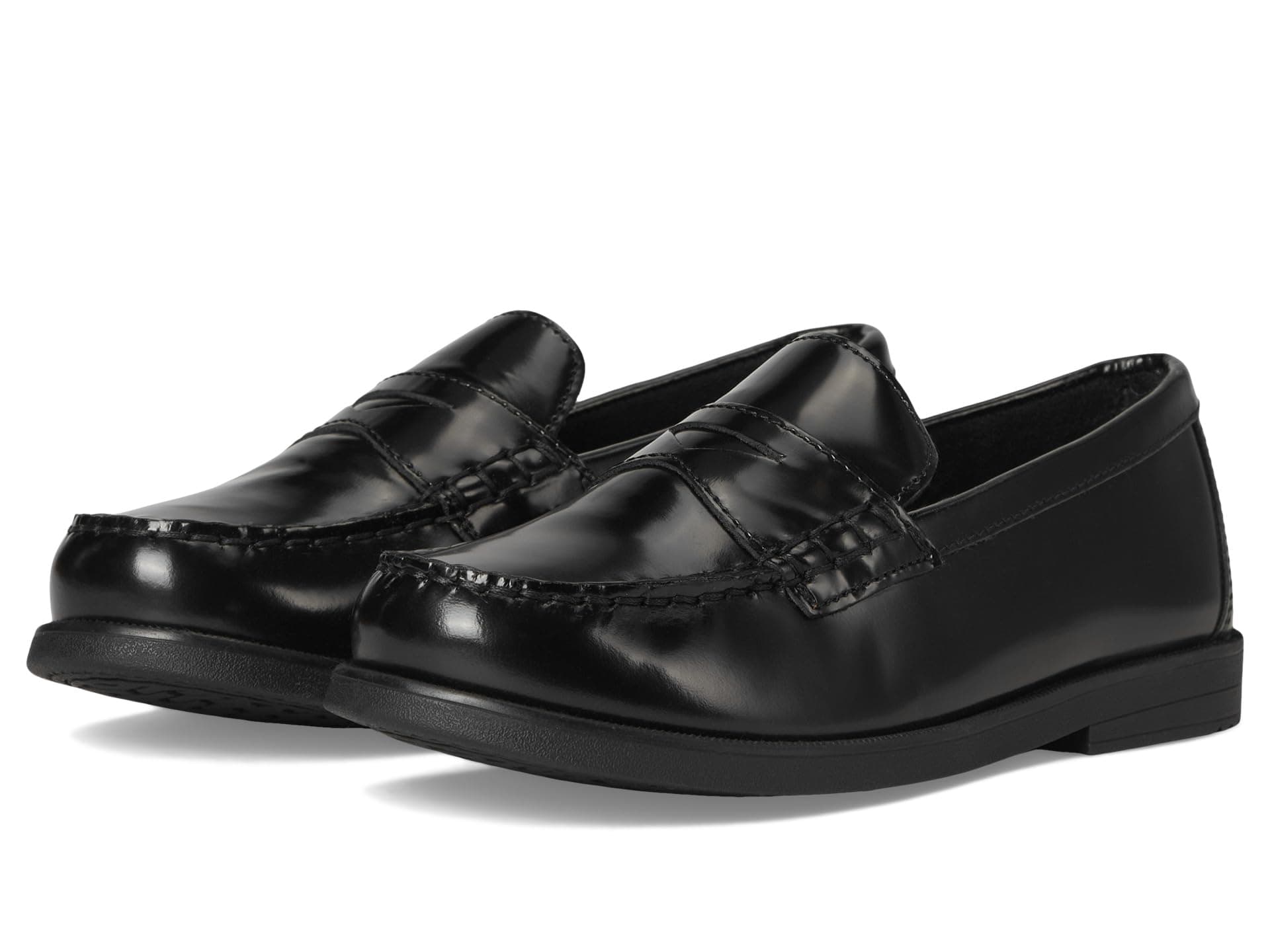 Florsheim Kids Croquet Penny Loafer Jr. (Toddler/Little Kid/Big Kid) — cor Preto