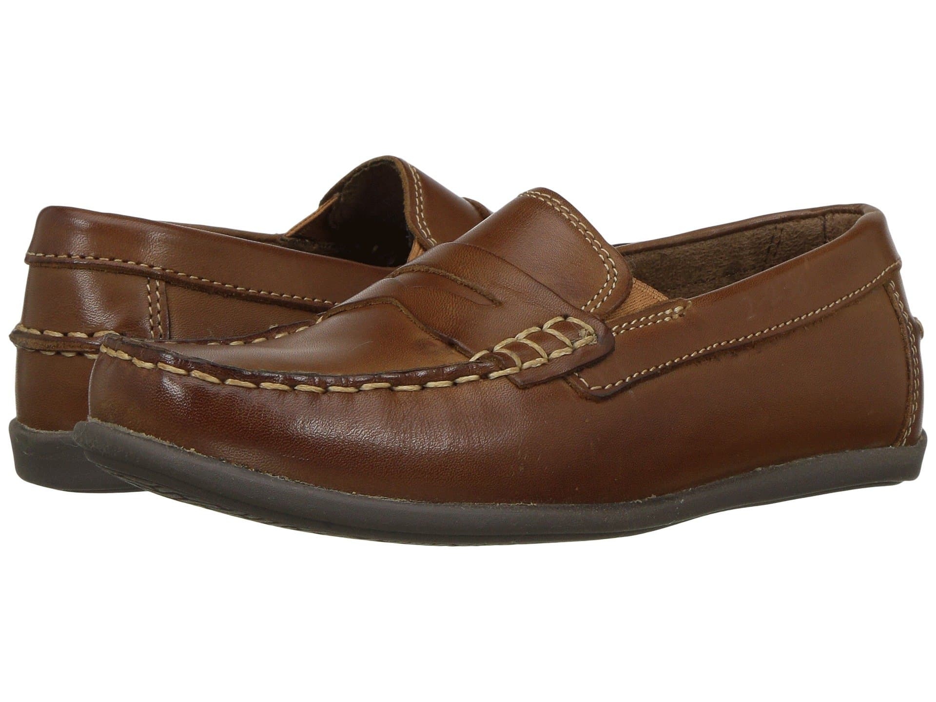Florsheim Kids Jasper Driver Jr. (Toddler/Little Kid/Big Kid) — cor Marrom