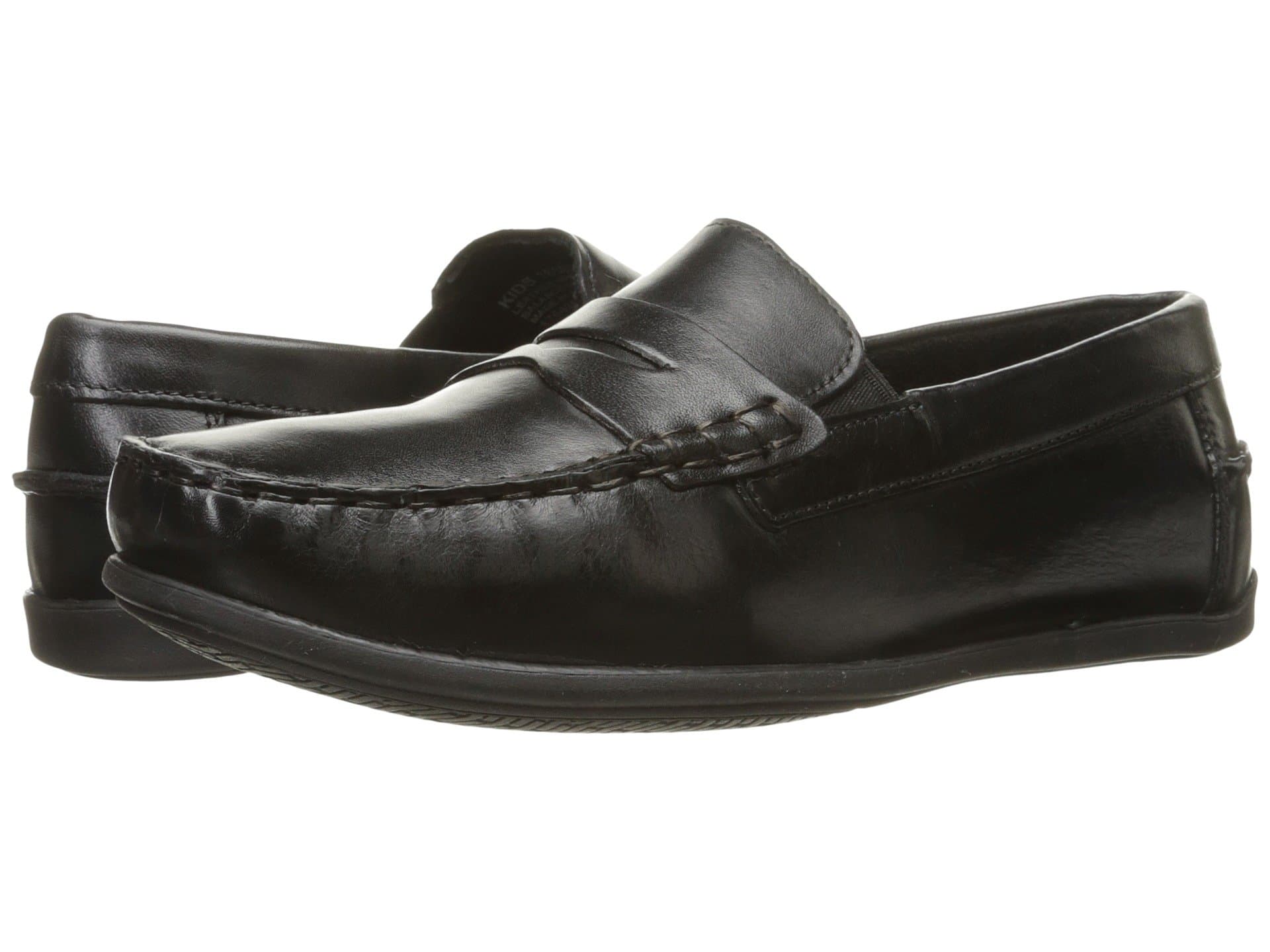 Florsheim Kids Jasper Driver Jr. (Toddler/Little Kid/Big Kid) — cor Preto