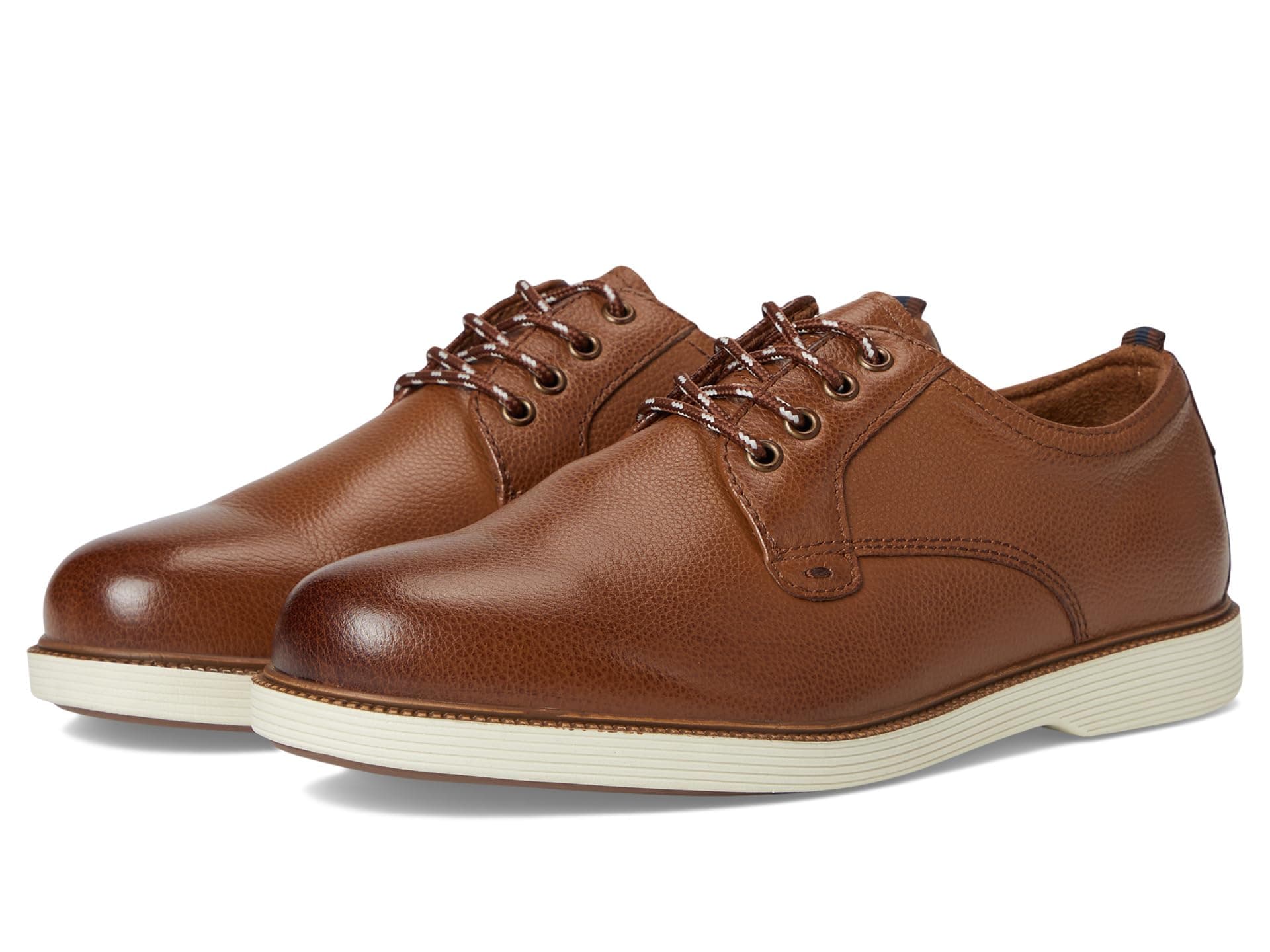 Florsheim Kids Supacush Plain Toe Ox, Jr. (Toddler/Little Kid/Big Kid) — cor Caramelo