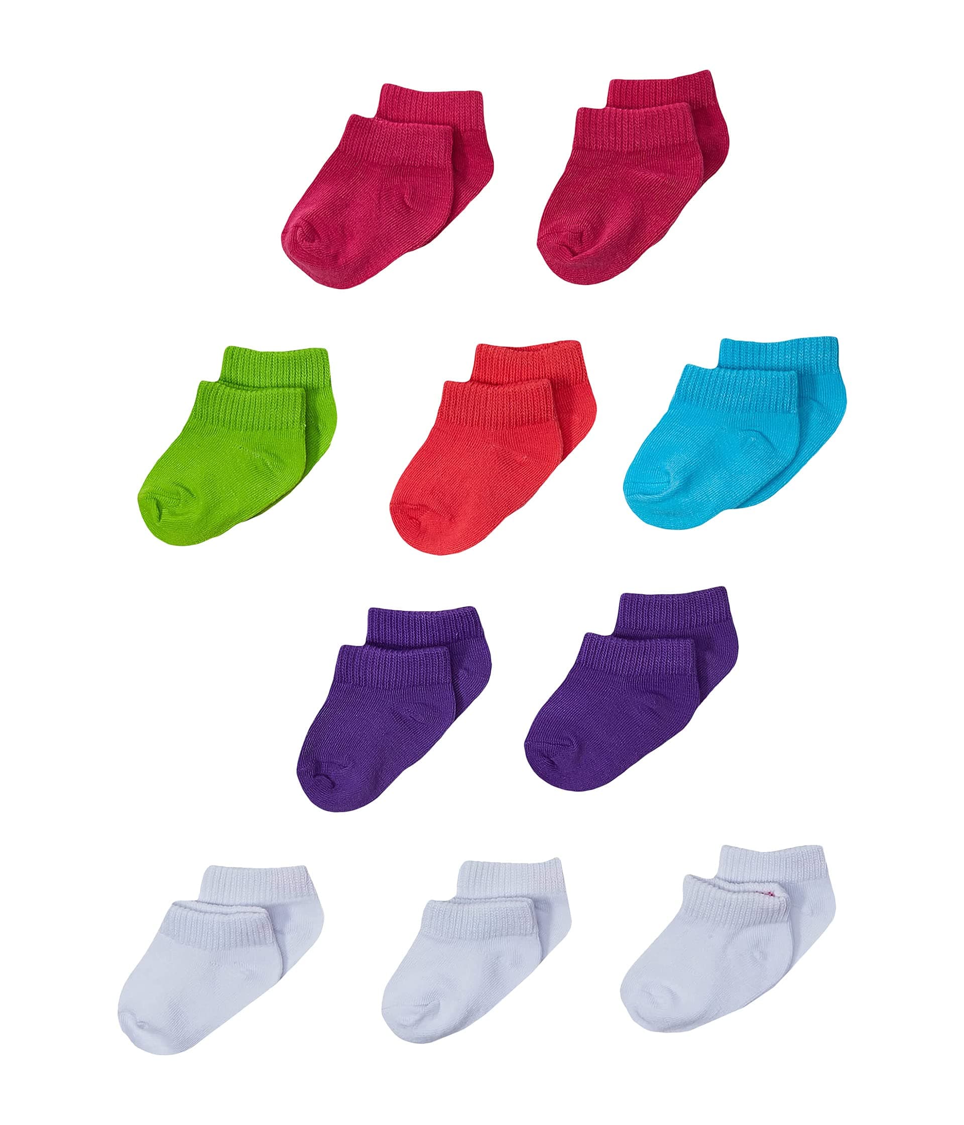 Hanes Baby-girls Low Cut Socks 10-pack — vista principal