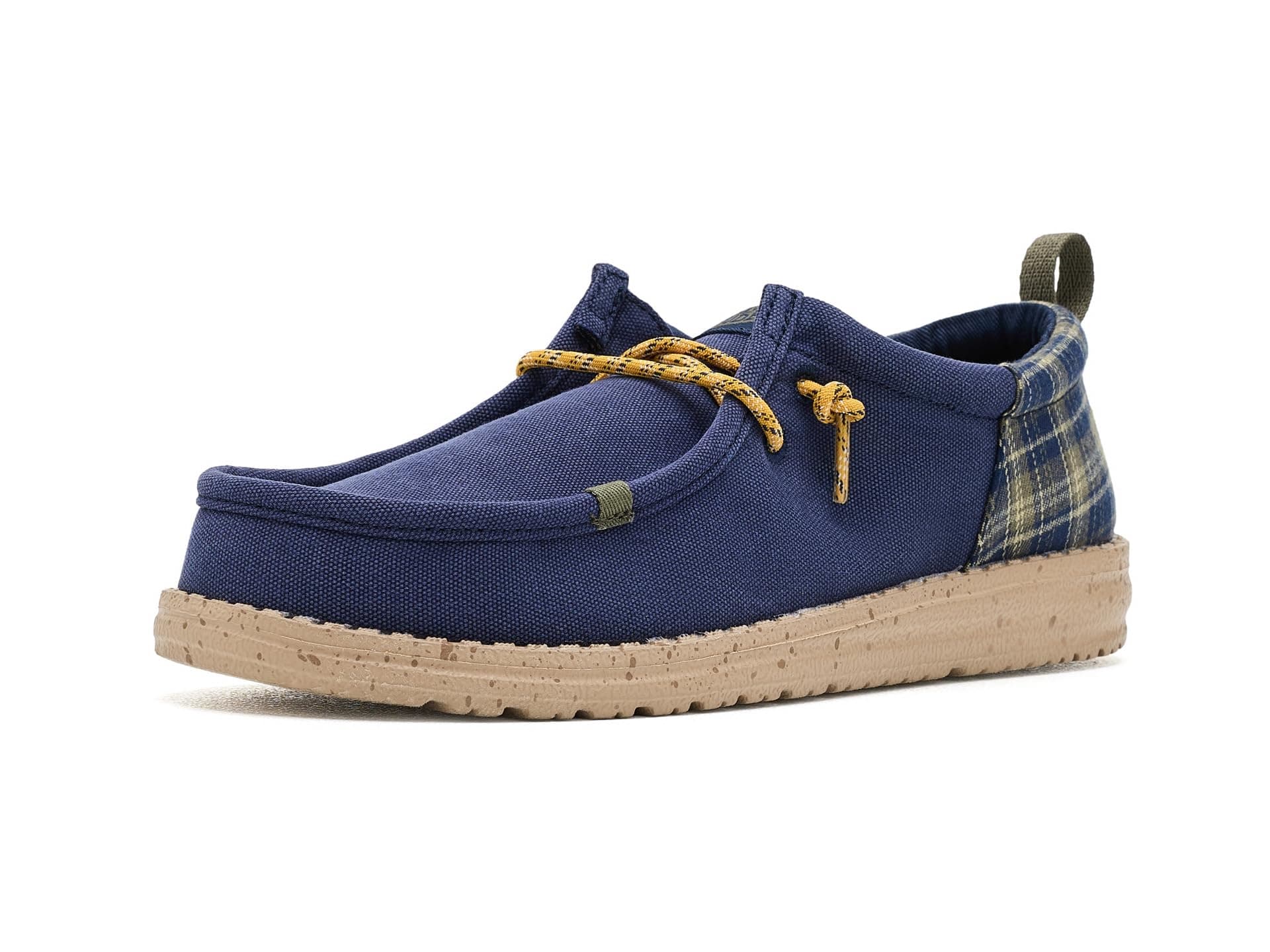 Hey Dude Kids Wally Funk Plaid (Little Kid/Big Kid) — cor Marinho