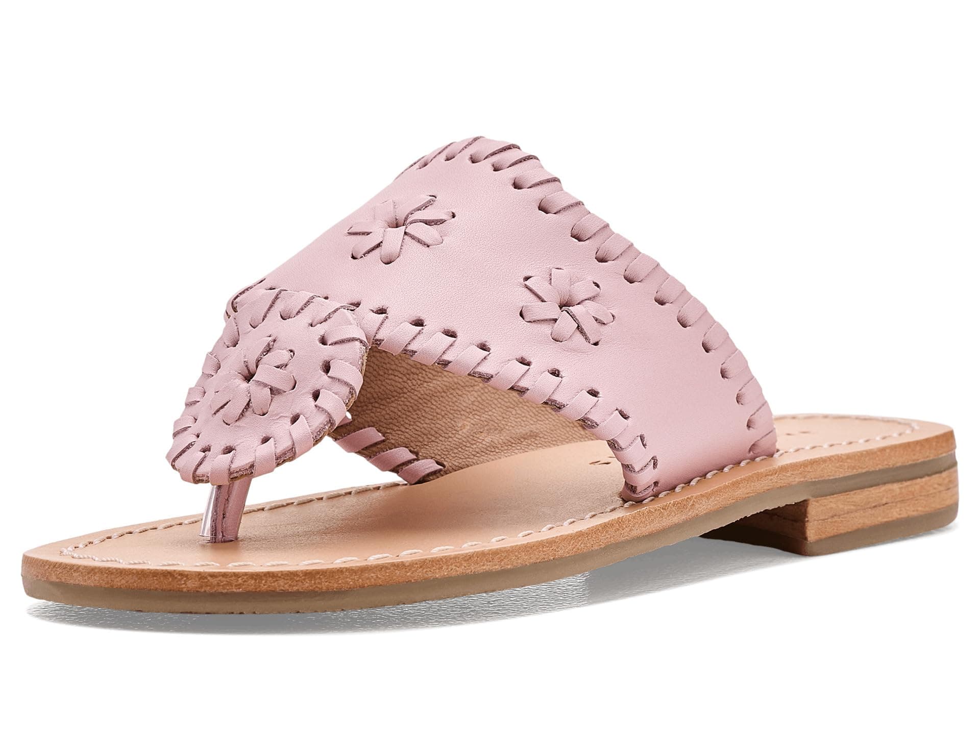 Jack Rogers Kids Girls Jacks Flat Sandals (Little Kid/Big Kid) — cor Pink