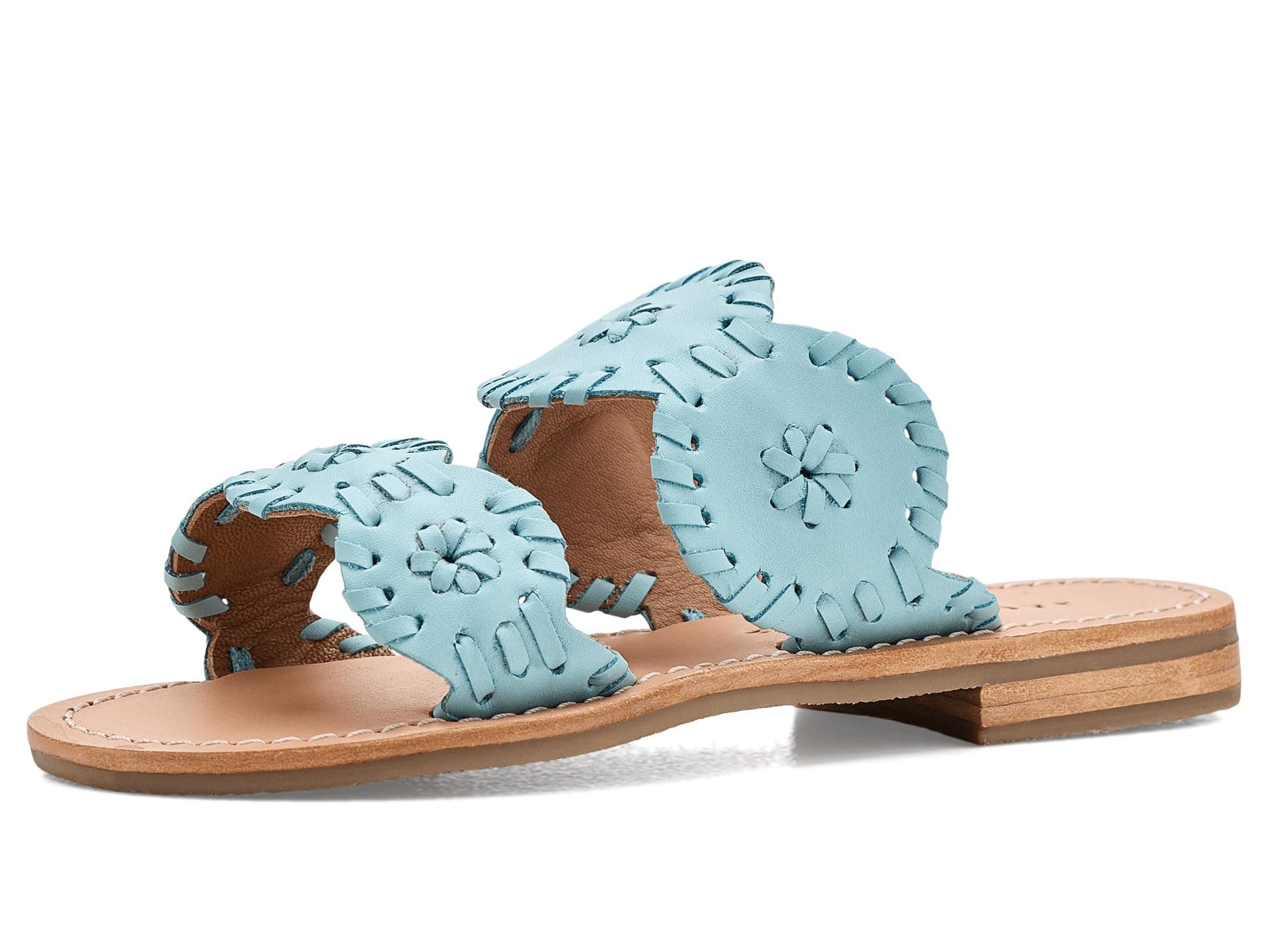 Jack Rogers Kids Girls Lauren Flat Sandals (Little Kid/Big Kid) — cor Azul
