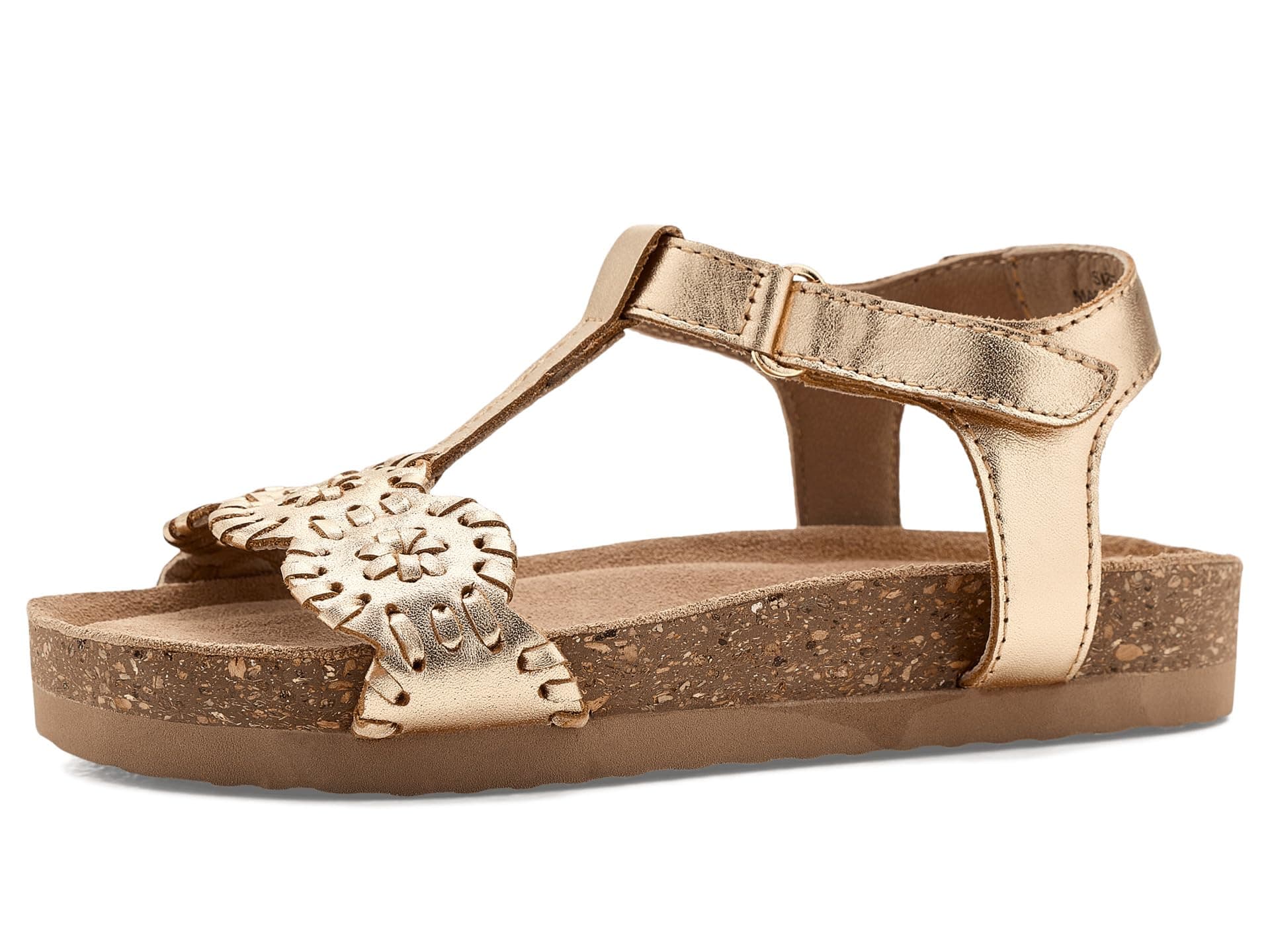 Jack Rogers Kids Girls Lauren Playground (Little Kid/Big Kid) — cor Prata