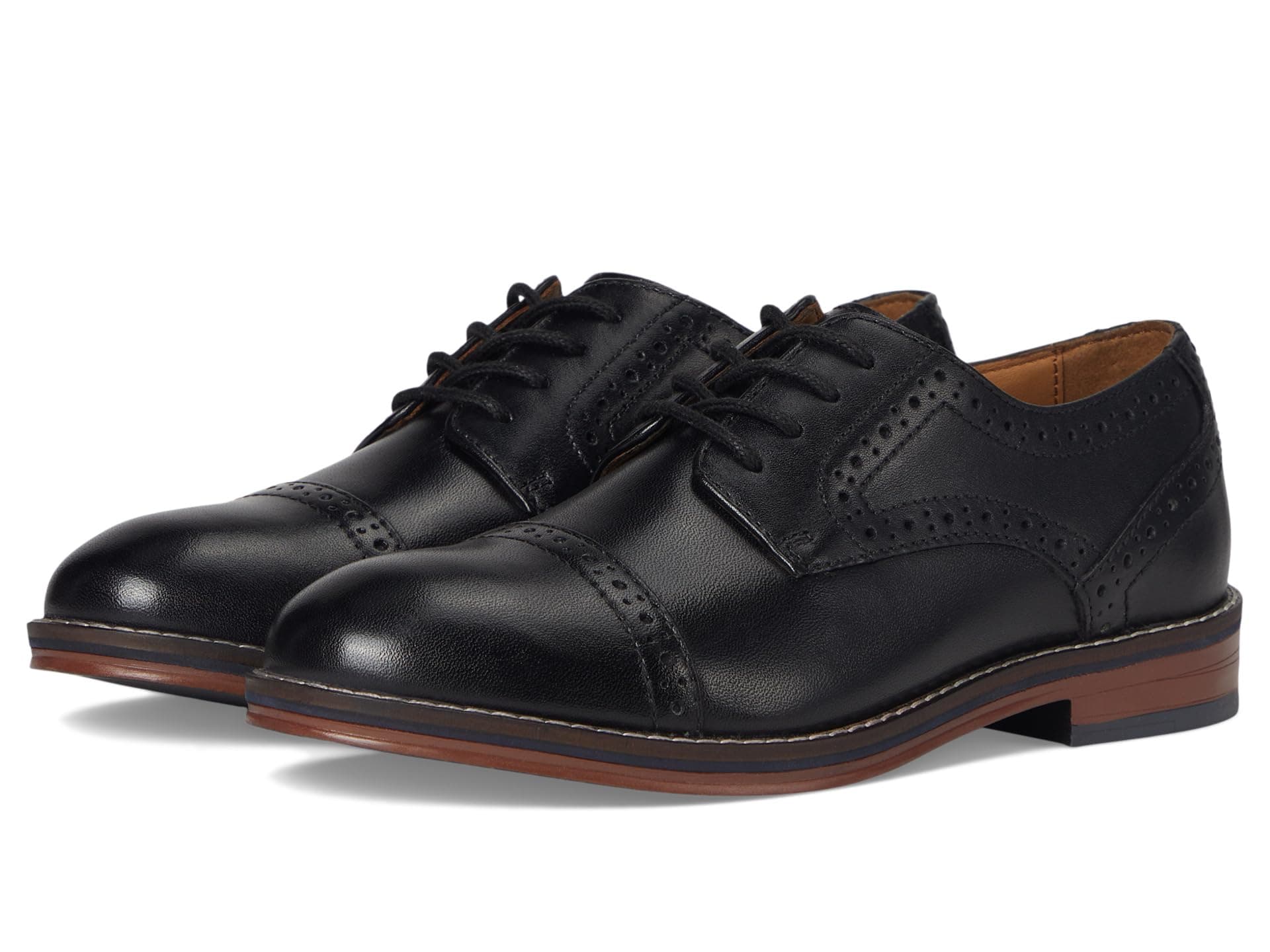 Johnston & Murphy Kids Conard Cap Toe (Little Kid/Big Kid) — vista principal