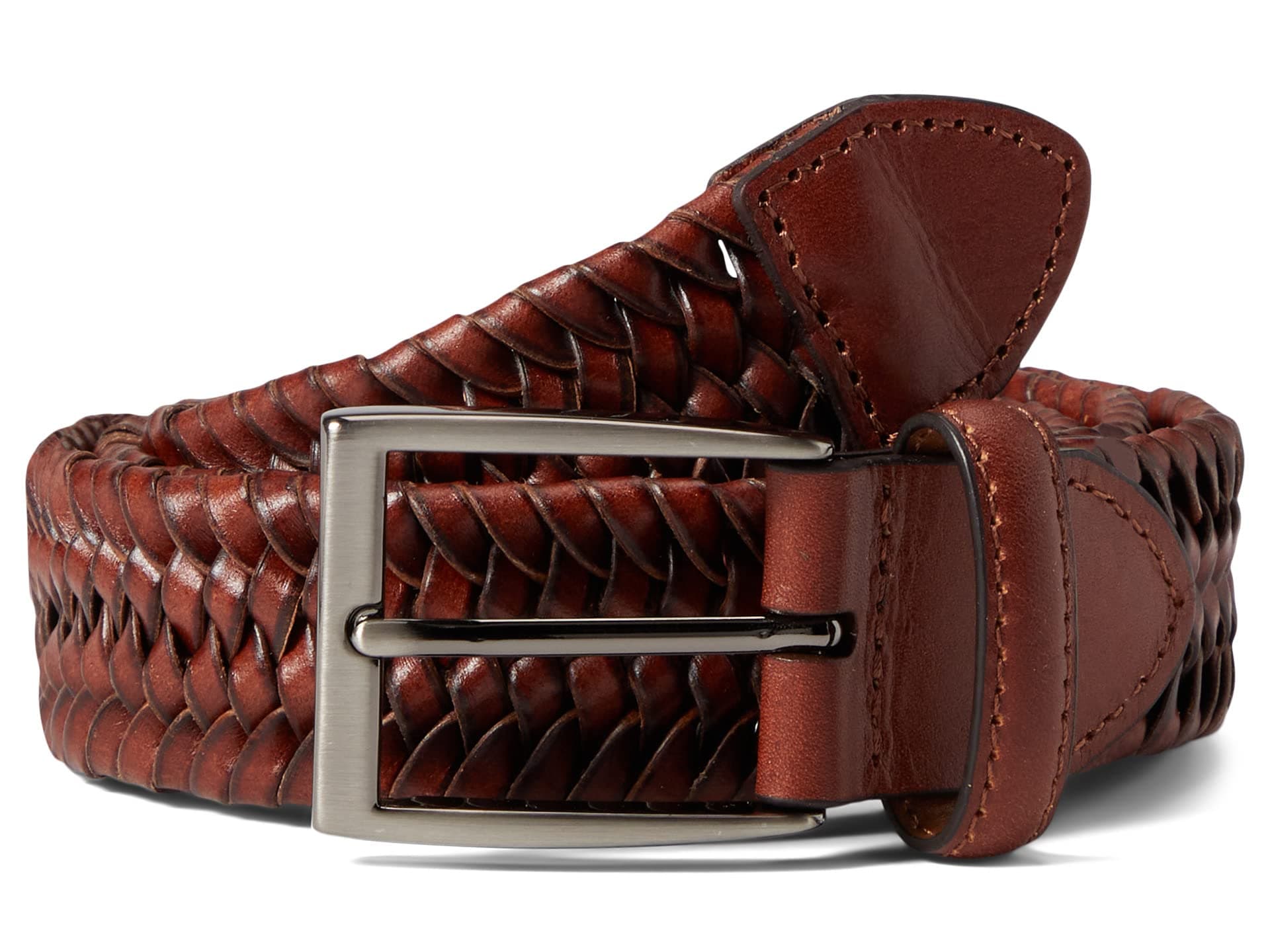 Johnston & Murphy Leather Braided Belt — vista principal
