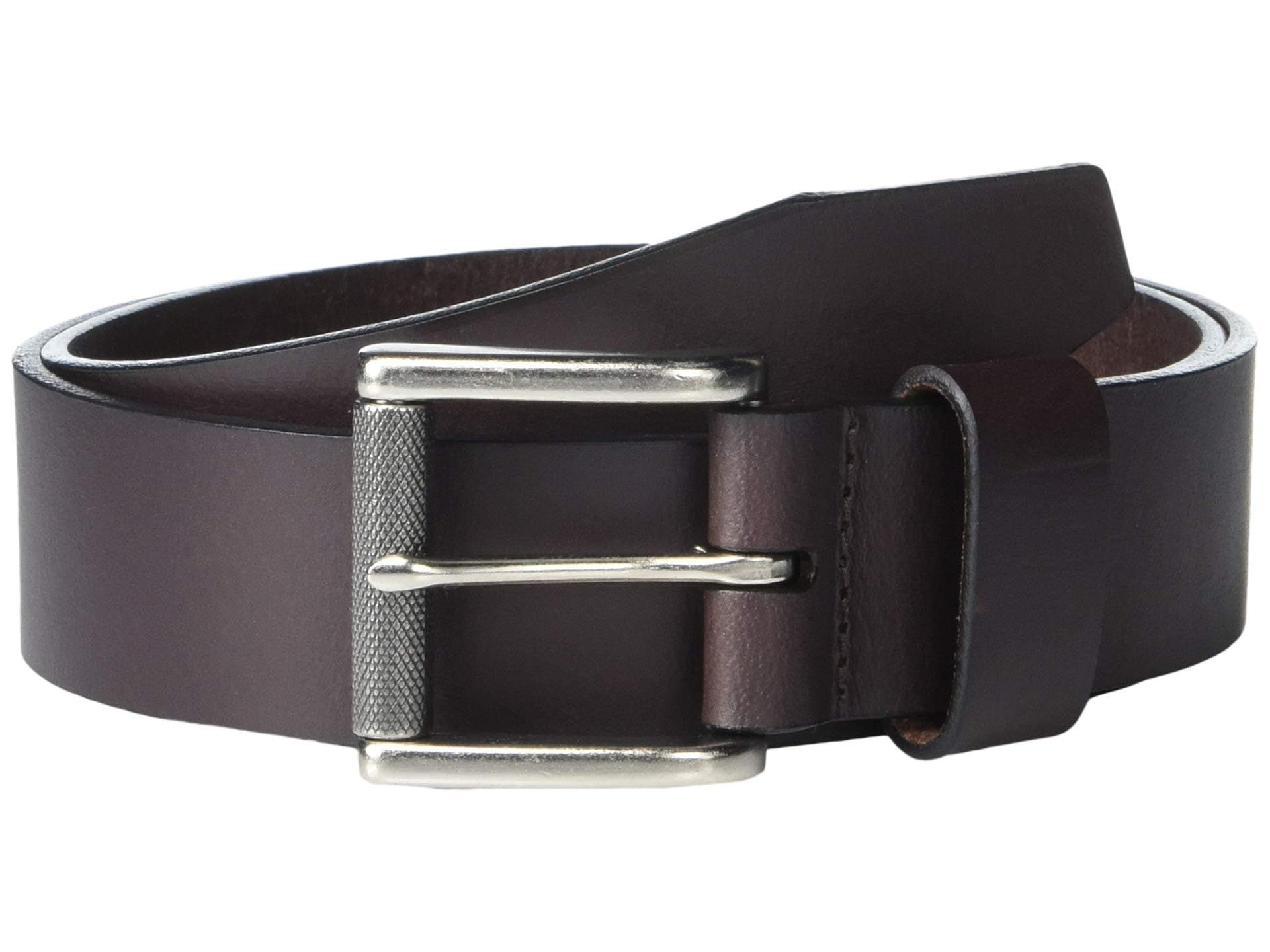 Johnston & Murphy Roller Buckle Belt — cor Marrom