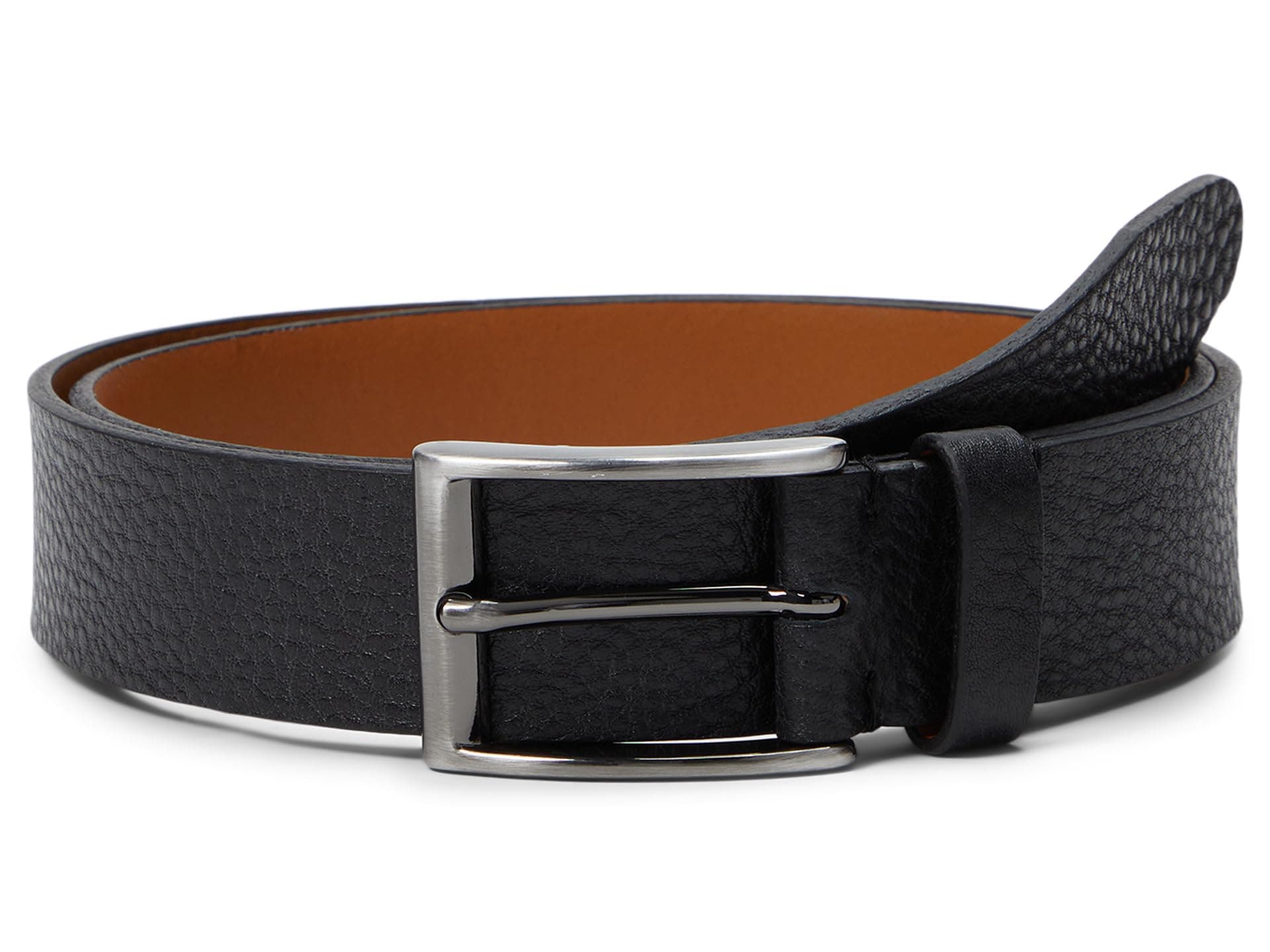 Johnston & Murphy Soft Pebble Belt — cor Preto