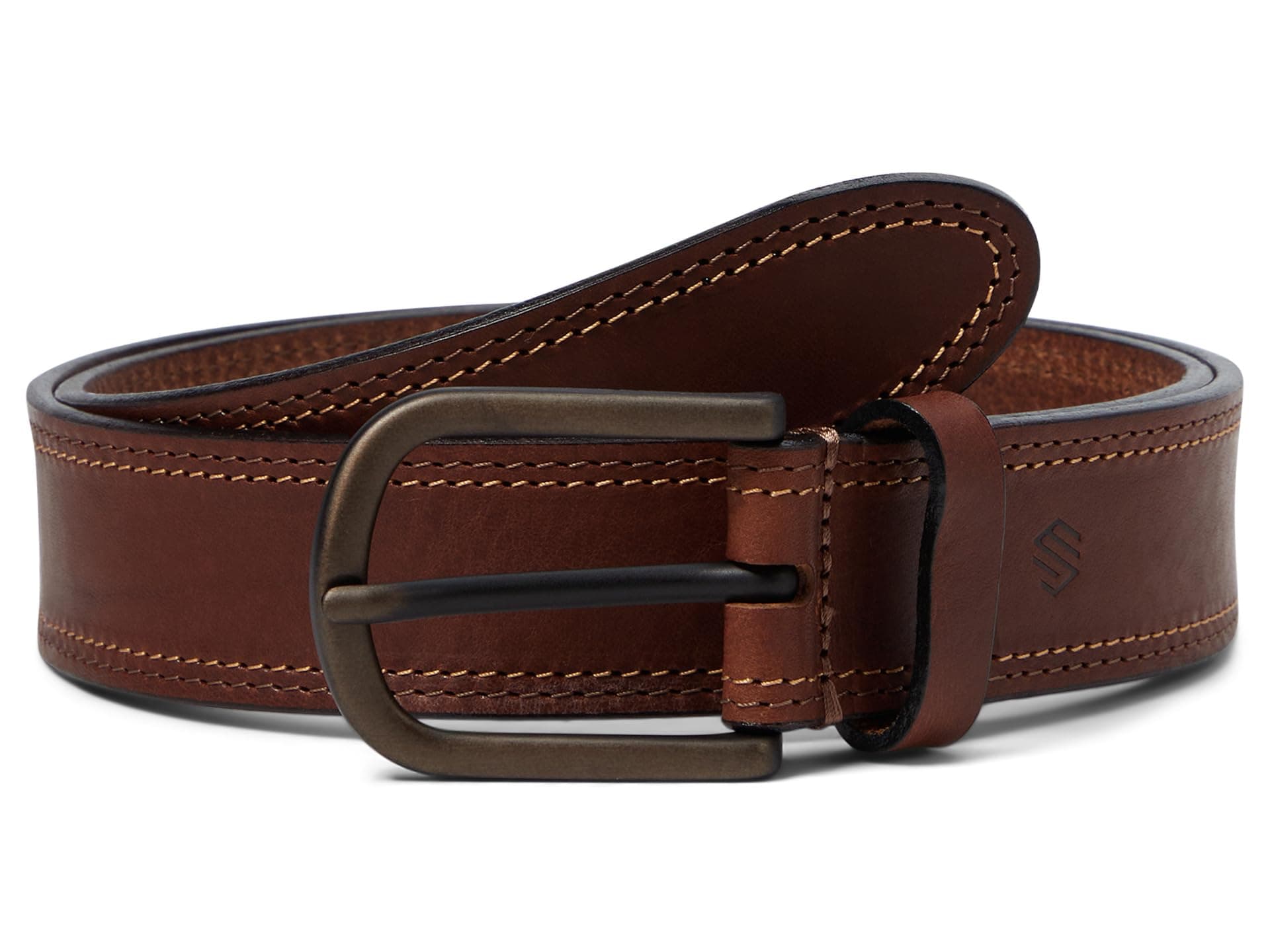 Johnston & Murphy Two-Tone Stitched Belt — vista principal